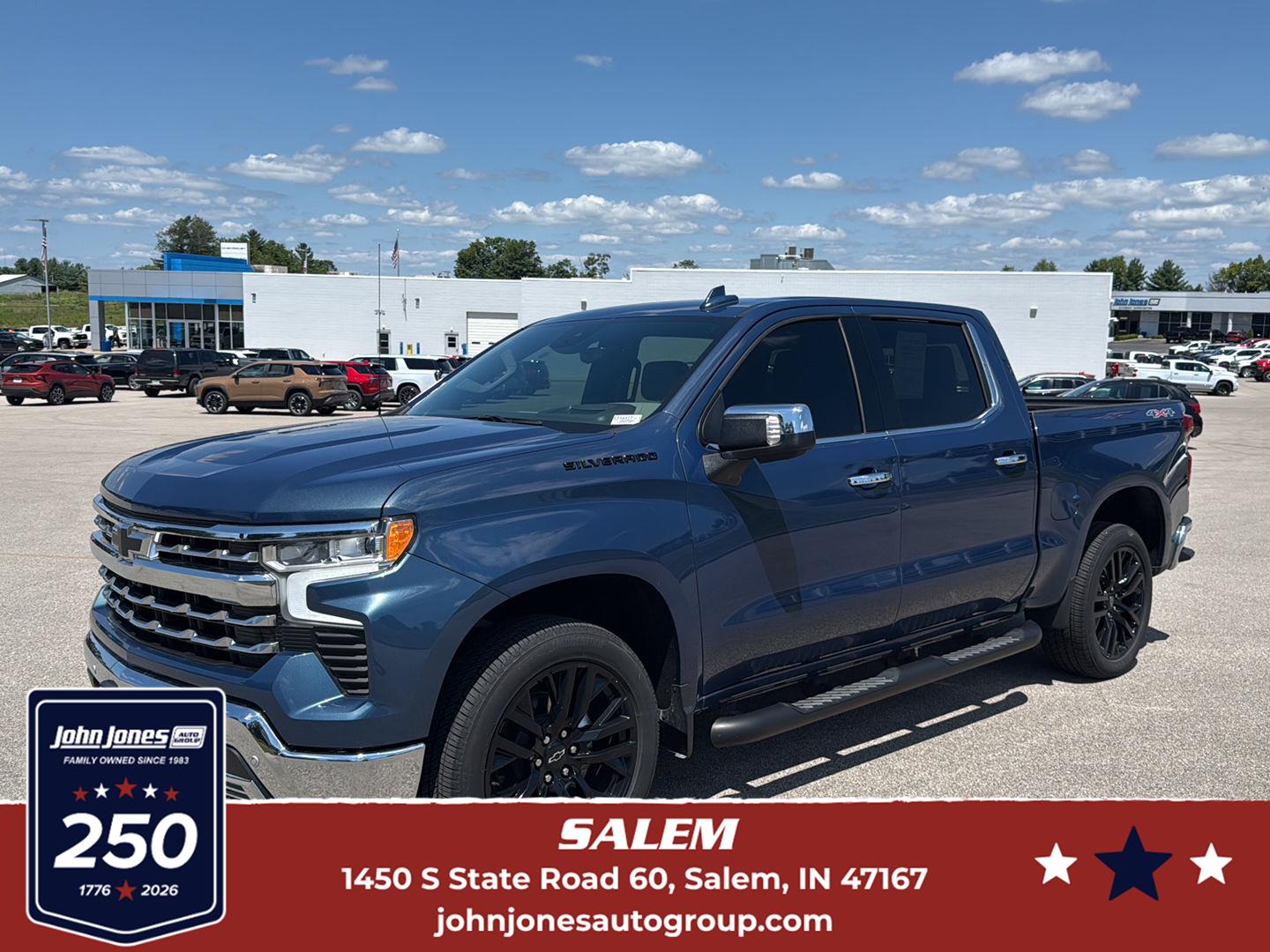 Lakeshore Blue Metallic 2024 Chevrolet Silverado 1500 Pickup Truck Four-Wheel Drive Automatic