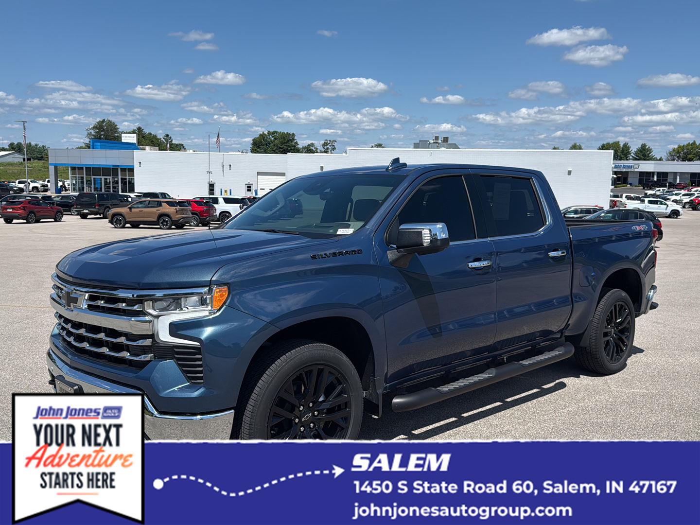 Lakeshore Blue Metallic 2024 Chevrolet Silverado 1500 Pickup Truck Four-Wheel Drive Automatic