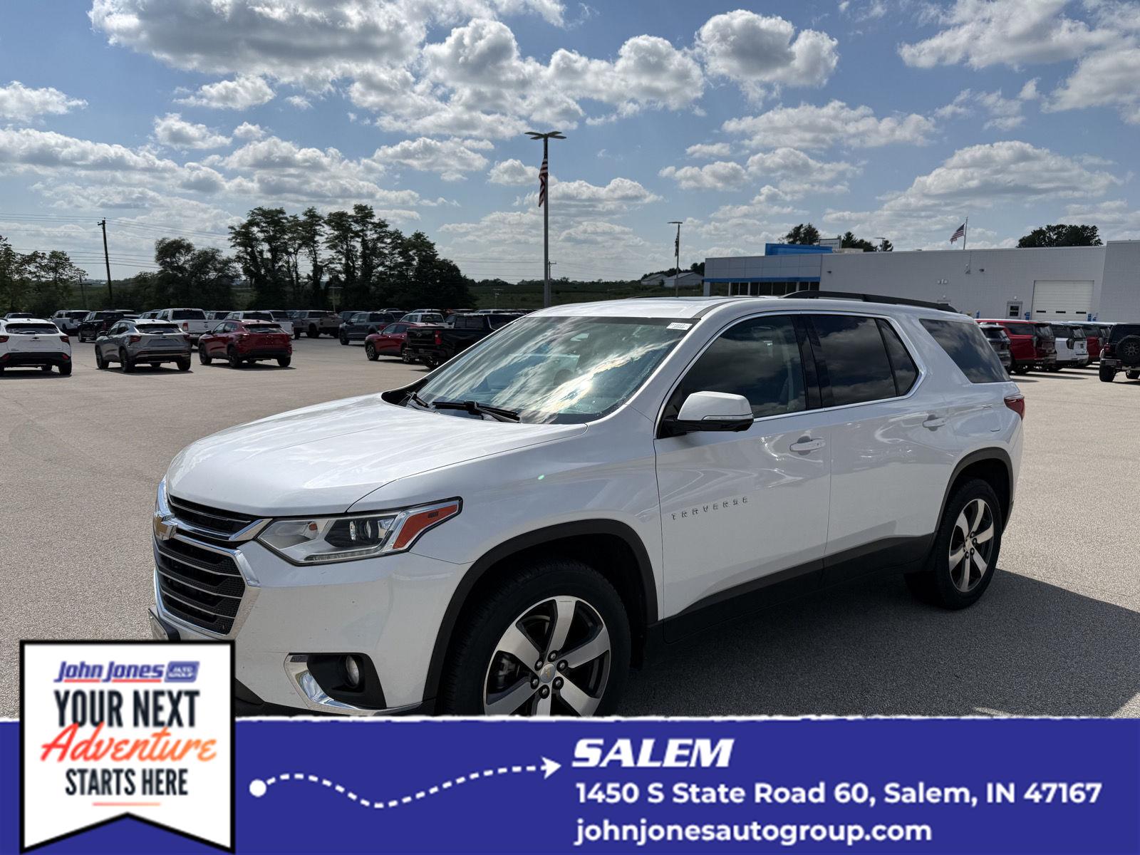 Summit White 2020 Chevrolet Traverse SUV / Crossover Front-Wheel Drive 9-Speed Automatic