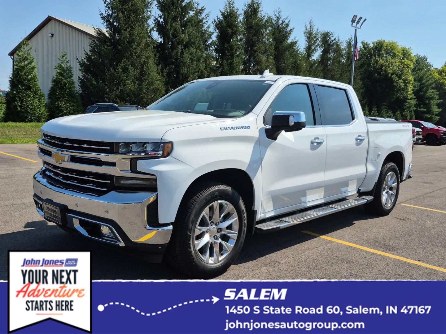 Summit White 2020 Chevrolet Silverado 1500 Pickup Truck Four-Wheel Drive 8-Speed Automatic