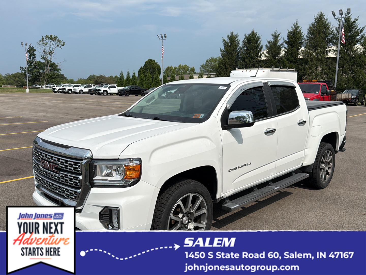 Summit White 2021 GMC Canyon Pickup Truck Four-Wheel Drive 8-Speed Automatic