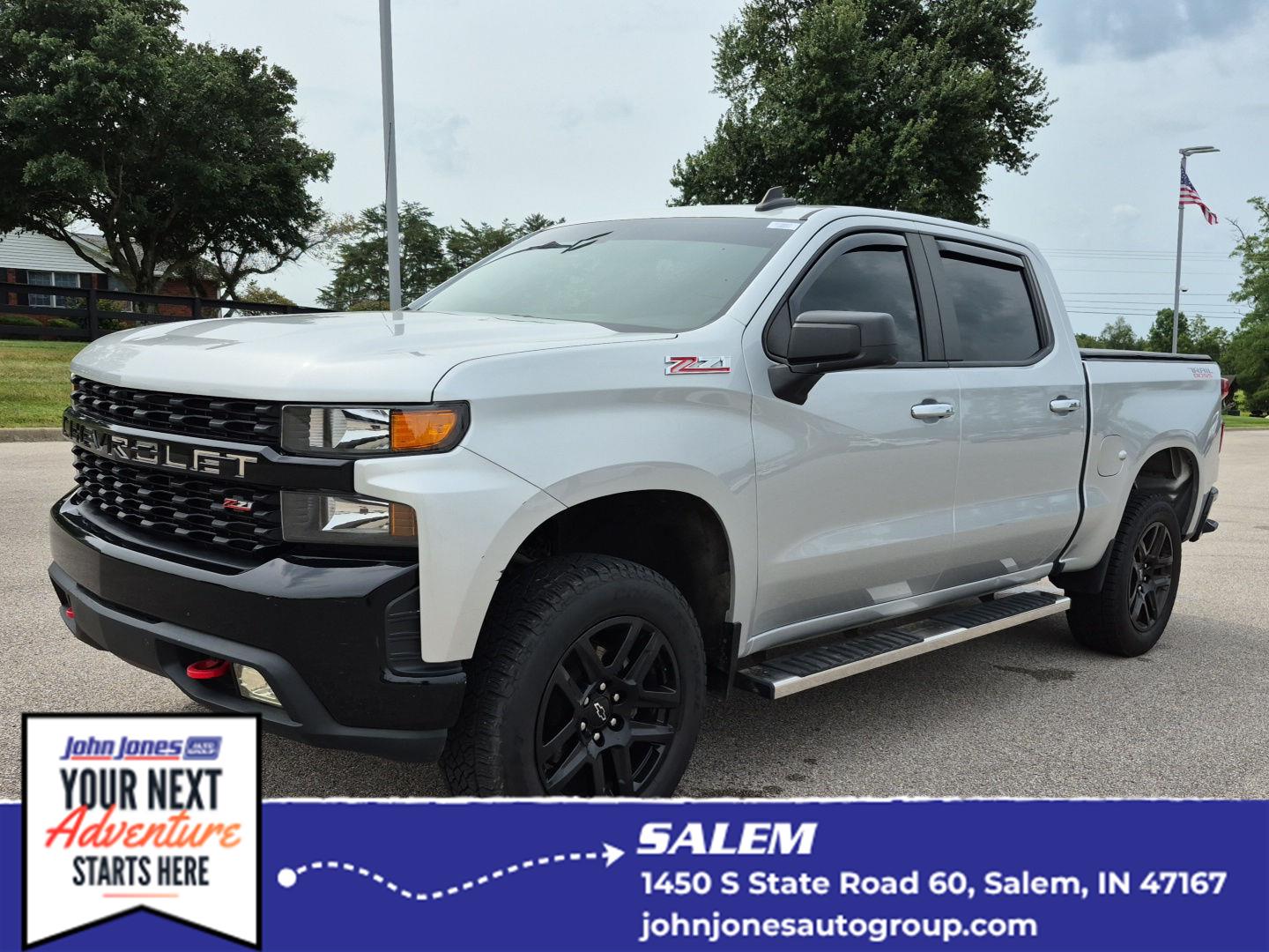 Silver Ice Metallic 2021 Chevrolet Silverado 1500 Pickup Truck Four-Wheel Drive 6-Speed Automatic