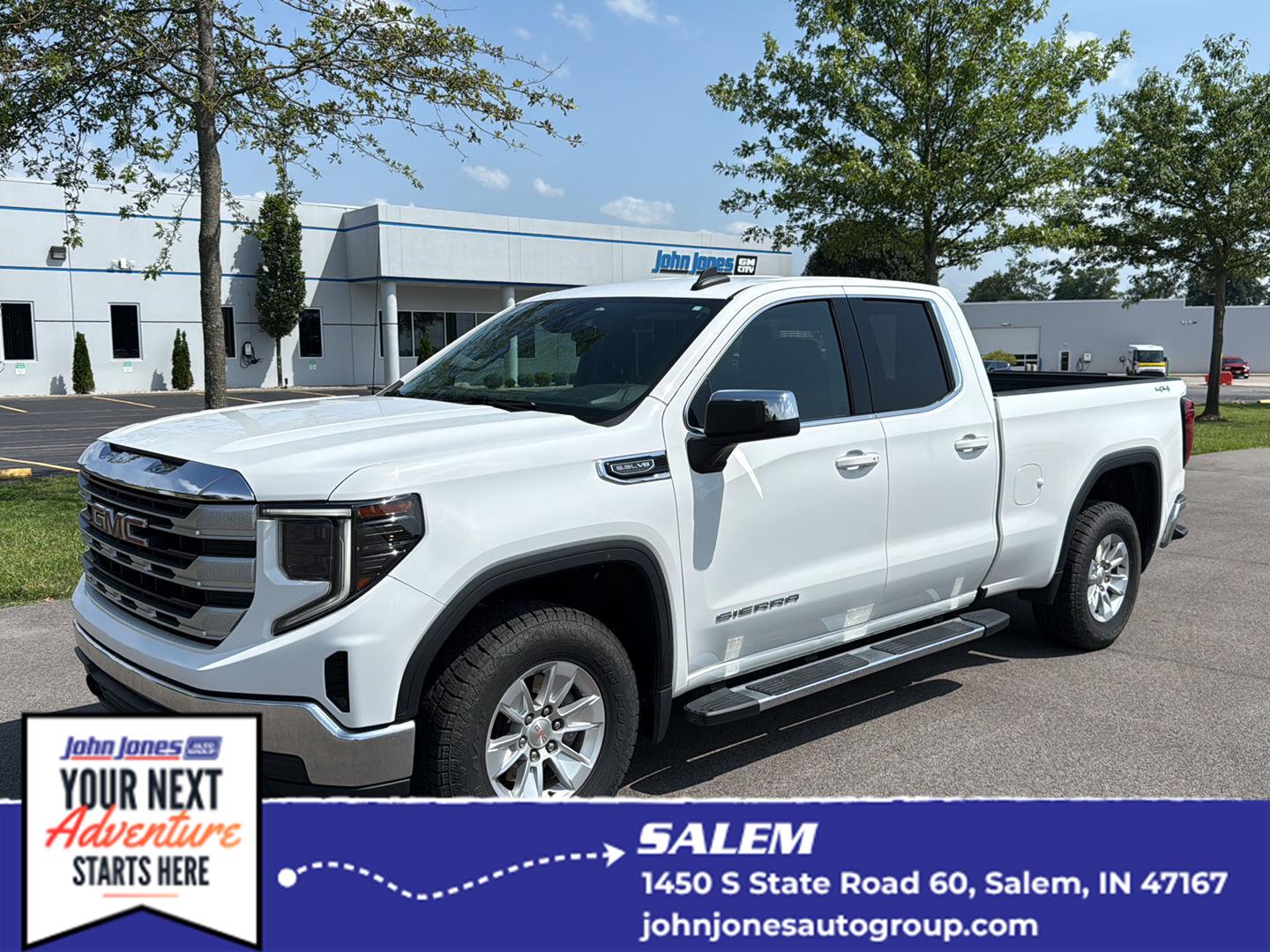 Summit White 2022 GMC Sierra 1500 Pickup Truck Four-Wheel Drive Automatic
