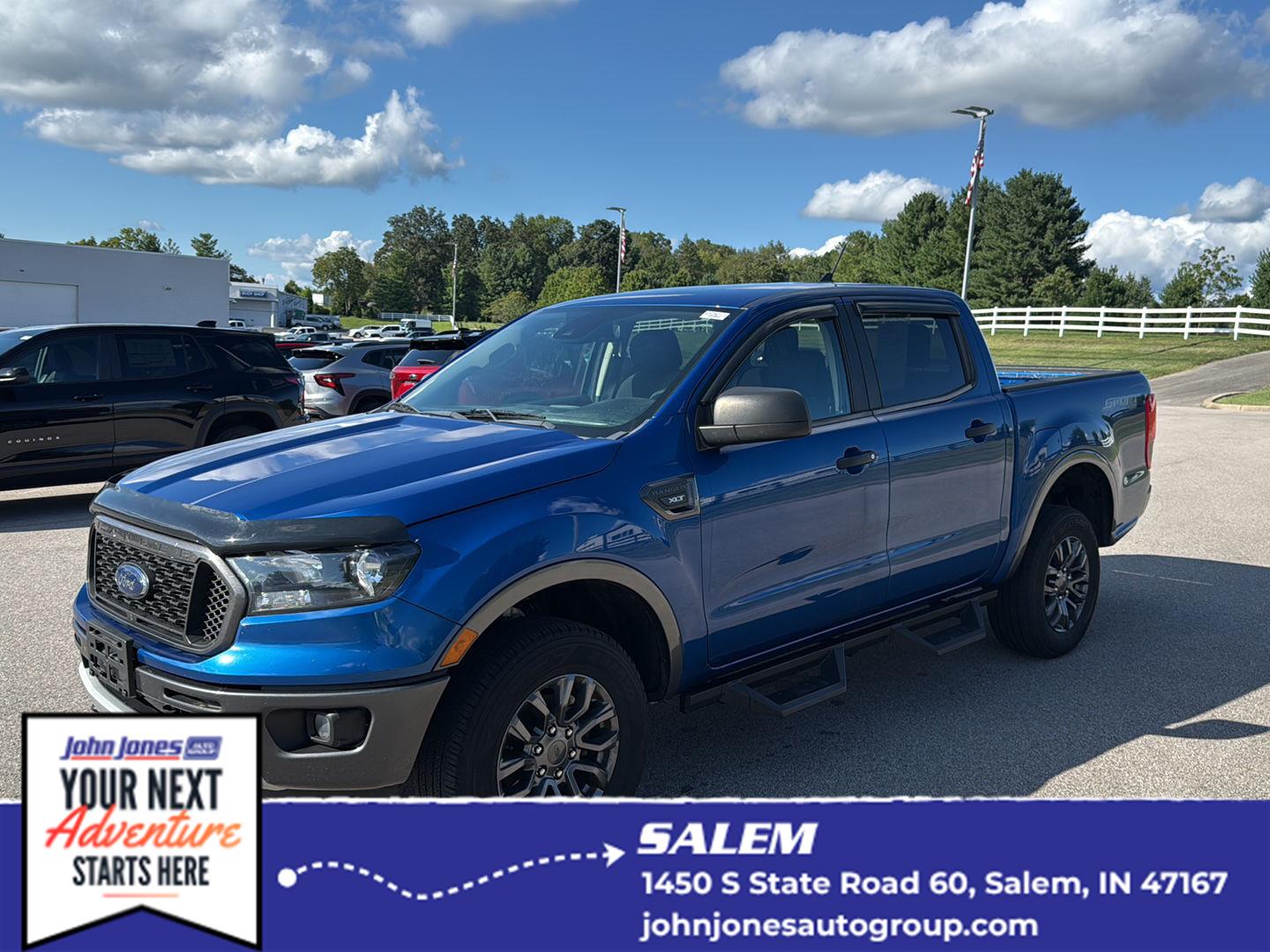 Lightning Blue 2020 Ford Ranger Pickup Truck Four-Wheel Drive Automatic