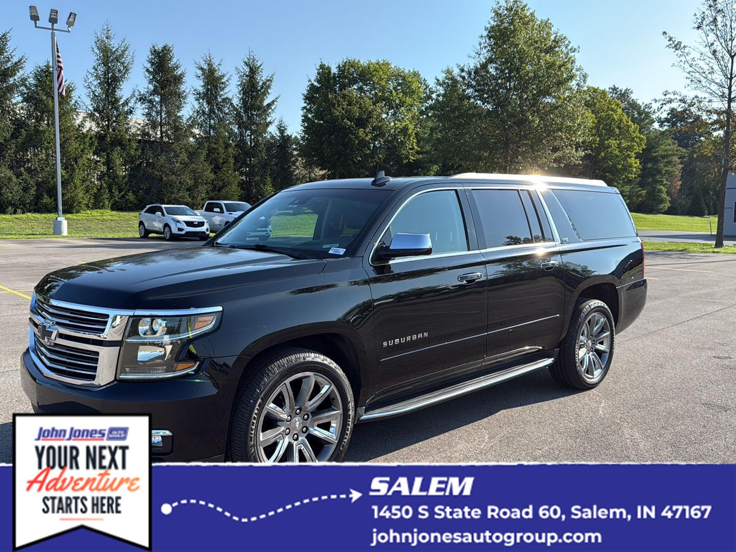 Black 2016 Chevrolet Suburban SUV / Crossover Four-Wheel Drive 6-Speed Automatic