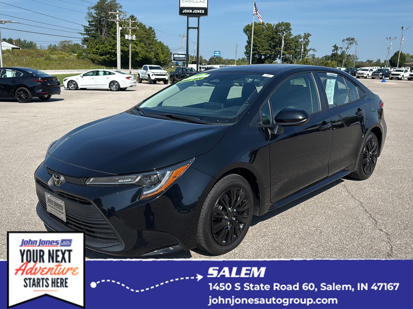 Midnight Black Metallic 2024 Toyota Corolla Sedan Front-Wheel Drive Continuously Variable Transmission