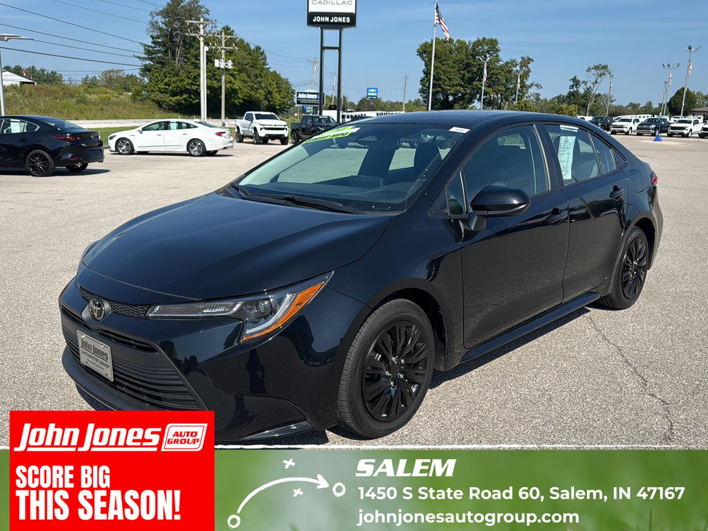 Midnight Black Metallic 2024 Toyota Corolla Sedan Front-Wheel Drive Continuously Variable Transmission