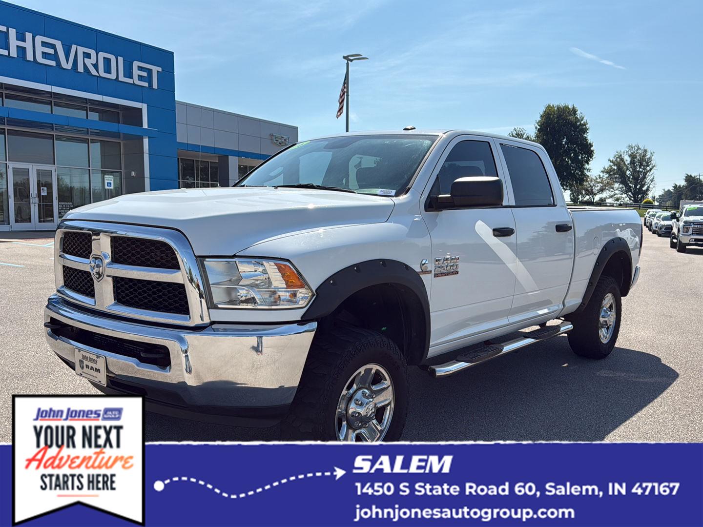 Bright White Clearcoat 2016 RAM 2500 Pickup Truck Four-Wheel Drive 6-Speed Automatic