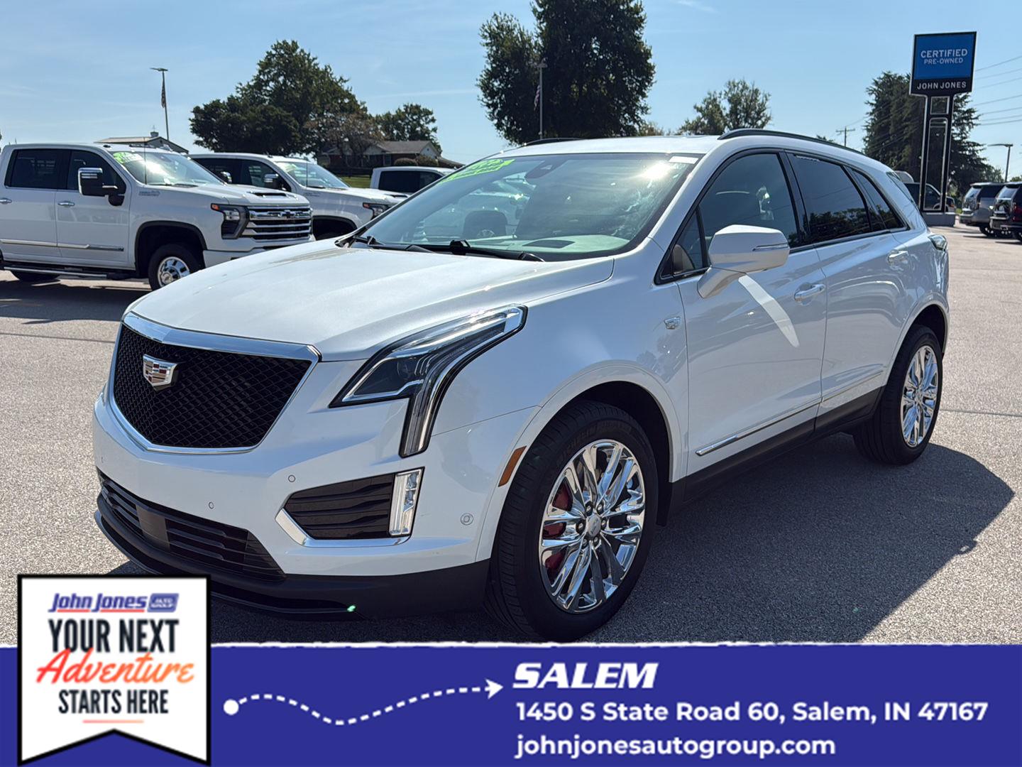 Crystal White Tricoat 2023 Cadillac XT5 SUV / Crossover Four-Wheel Drive 9-Speed Automatic