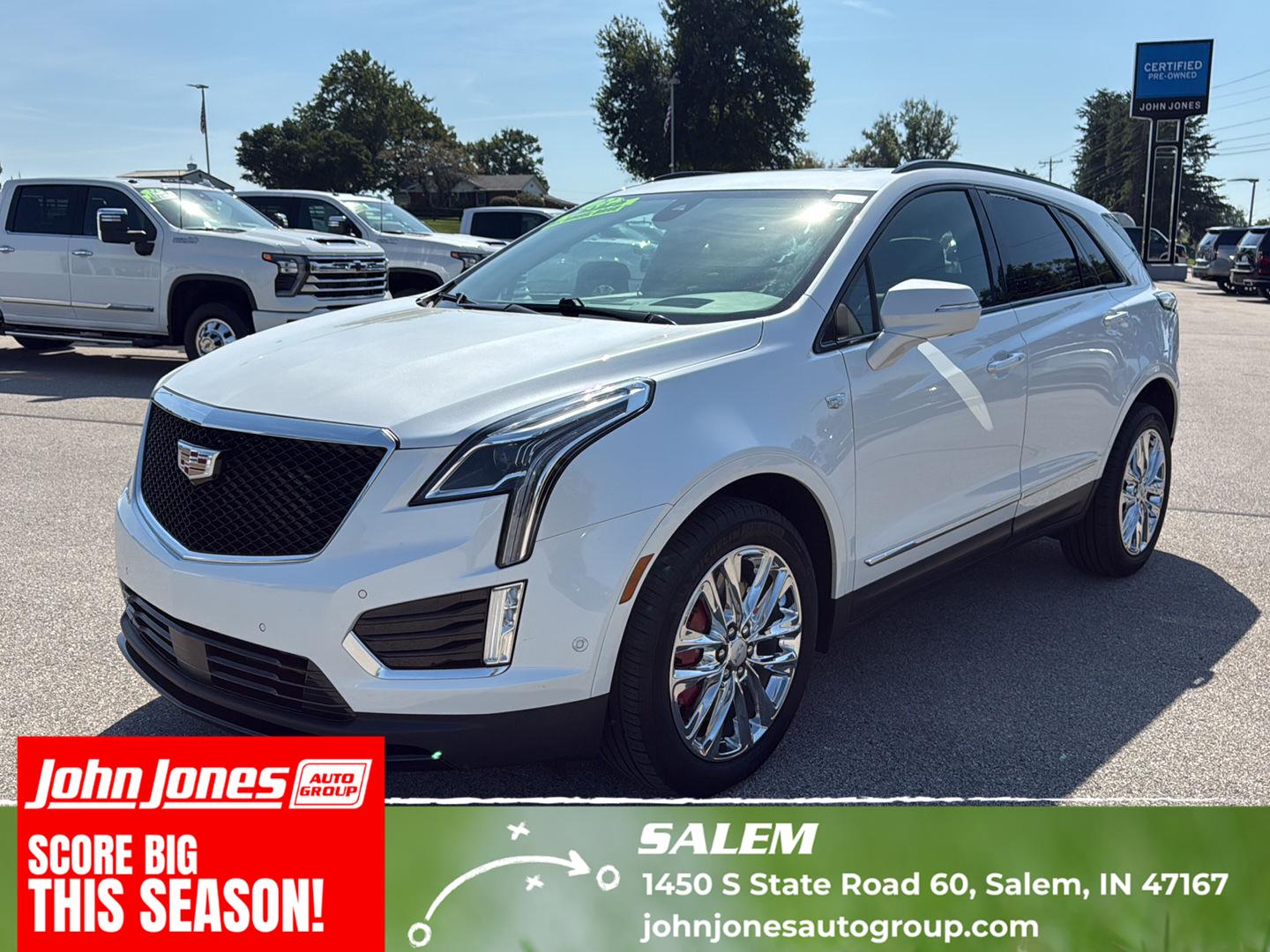 Crystal White Tricoat 2023 Cadillac XT5 SUV / Crossover Four-Wheel Drive 9-Speed Automatic