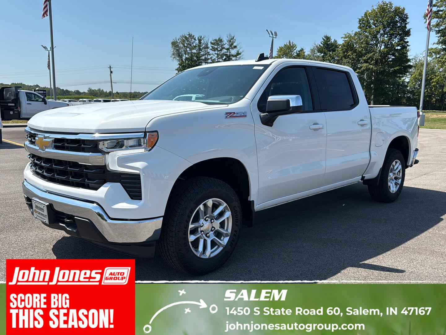 Summit White 2026 Chevrolet Silverado 1500 Pickup Truck Four-Wheel Drive Automatic