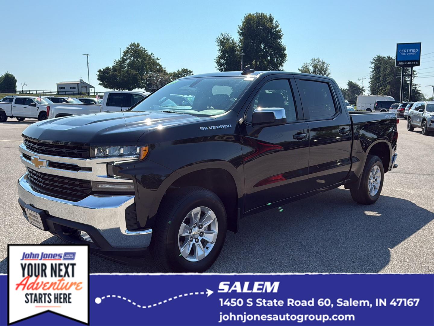 Black 2021 Chevrolet Silverado 1500 Pickup Truck Four-Wheel Drive 8-Speed Automatic