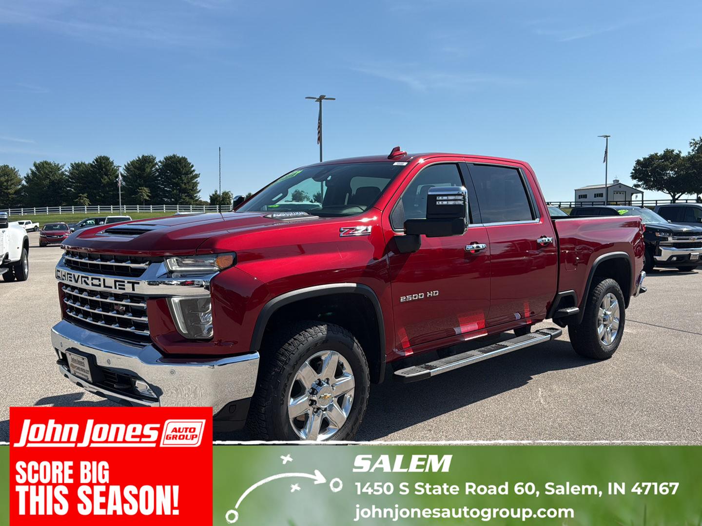 Cherry Red Tintcoat 2022 Chevrolet Silverado 2500HD Pickup Truck Four-Wheel Drive Automatic
