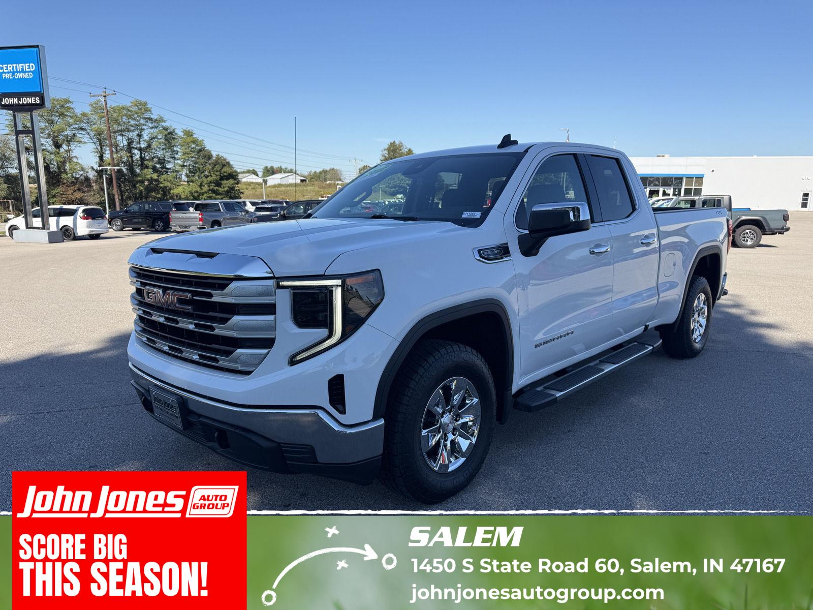 Summit White 2022 GMC Sierra 1500 Pickup Truck Four-Wheel Drive Automatic