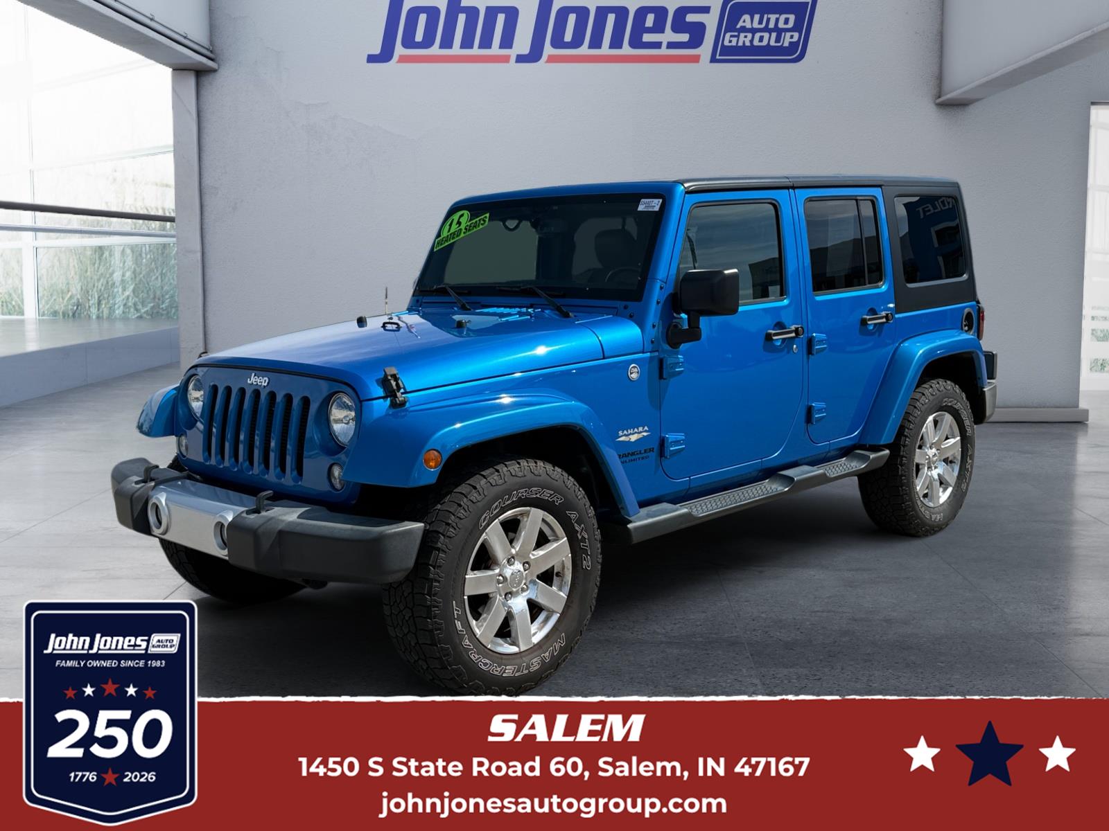Hydro Blue Pearl Coat 2015 Jeep Wrangler Unlimited Sahara 4WD SUV / Crossover Four-Wheel Drive 5-Speed Automatic