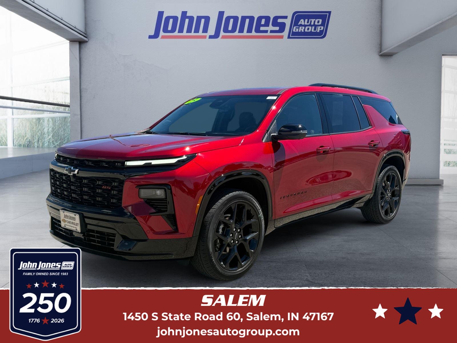 Radiant Red Tintcoat 2025 Chevrolet Traverse SUV / Crossover Four-Wheel Drive 8-Speed Automatic
