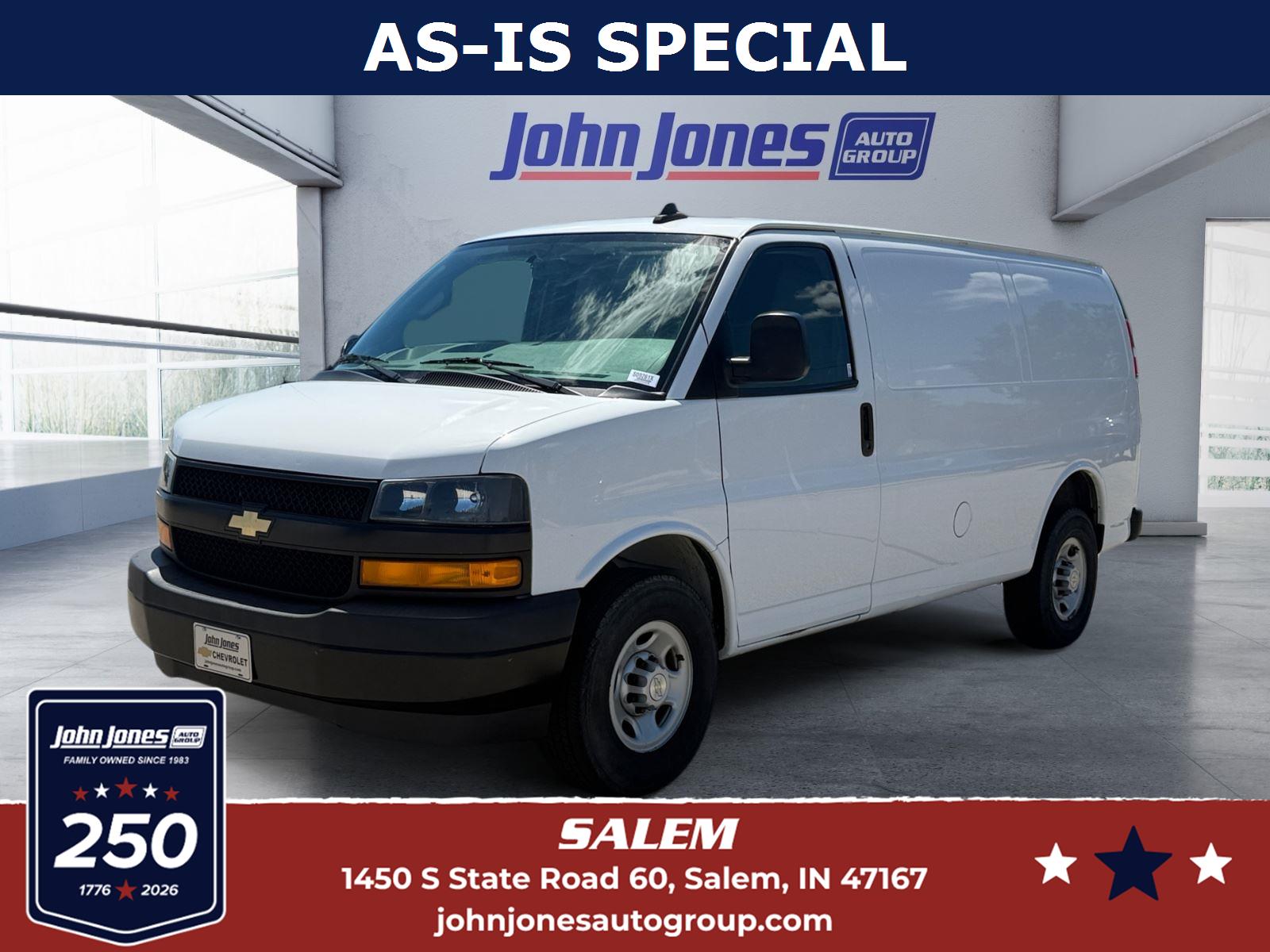 Summit White 2020 Chevrolet Express Cargo Van Rear-Wheel Drive 6-Speed Automatic