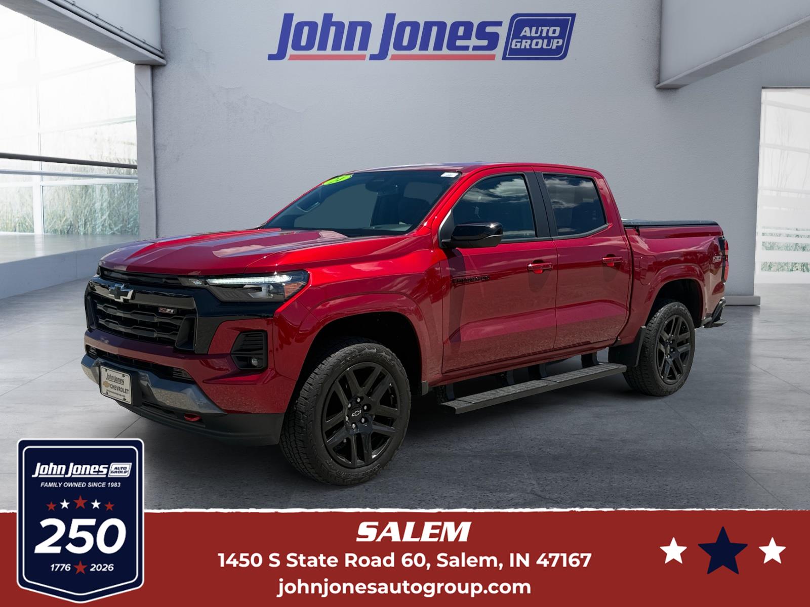 Radiant Red Tintcoat 2024 Chevrolet Colorado Pickup Truck Four-Wheel Drive 8-Speed Automatic