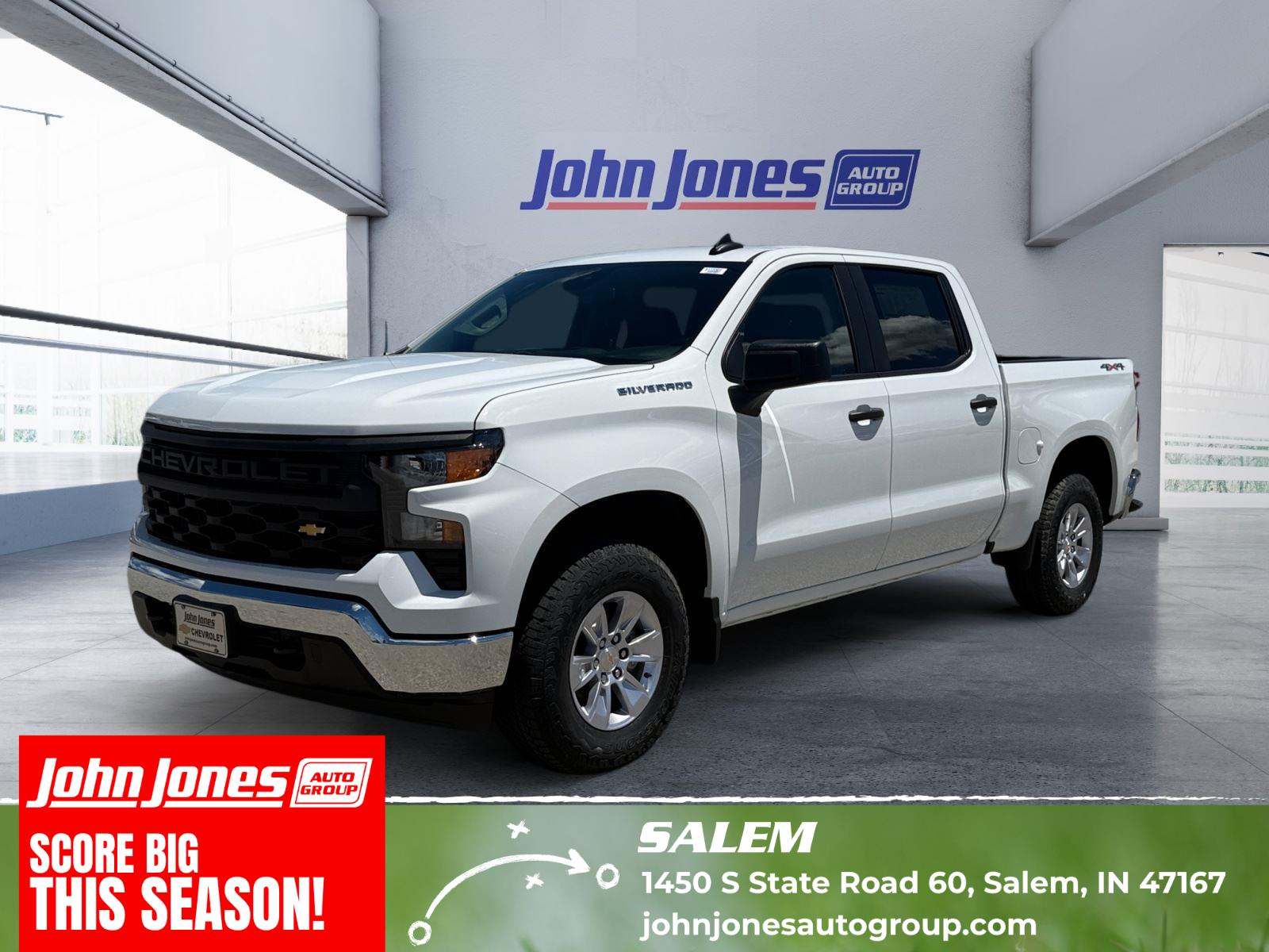 Summit White 2026 Chevrolet Silverado 1500 Pickup Truck Four-Wheel Drive Automatic