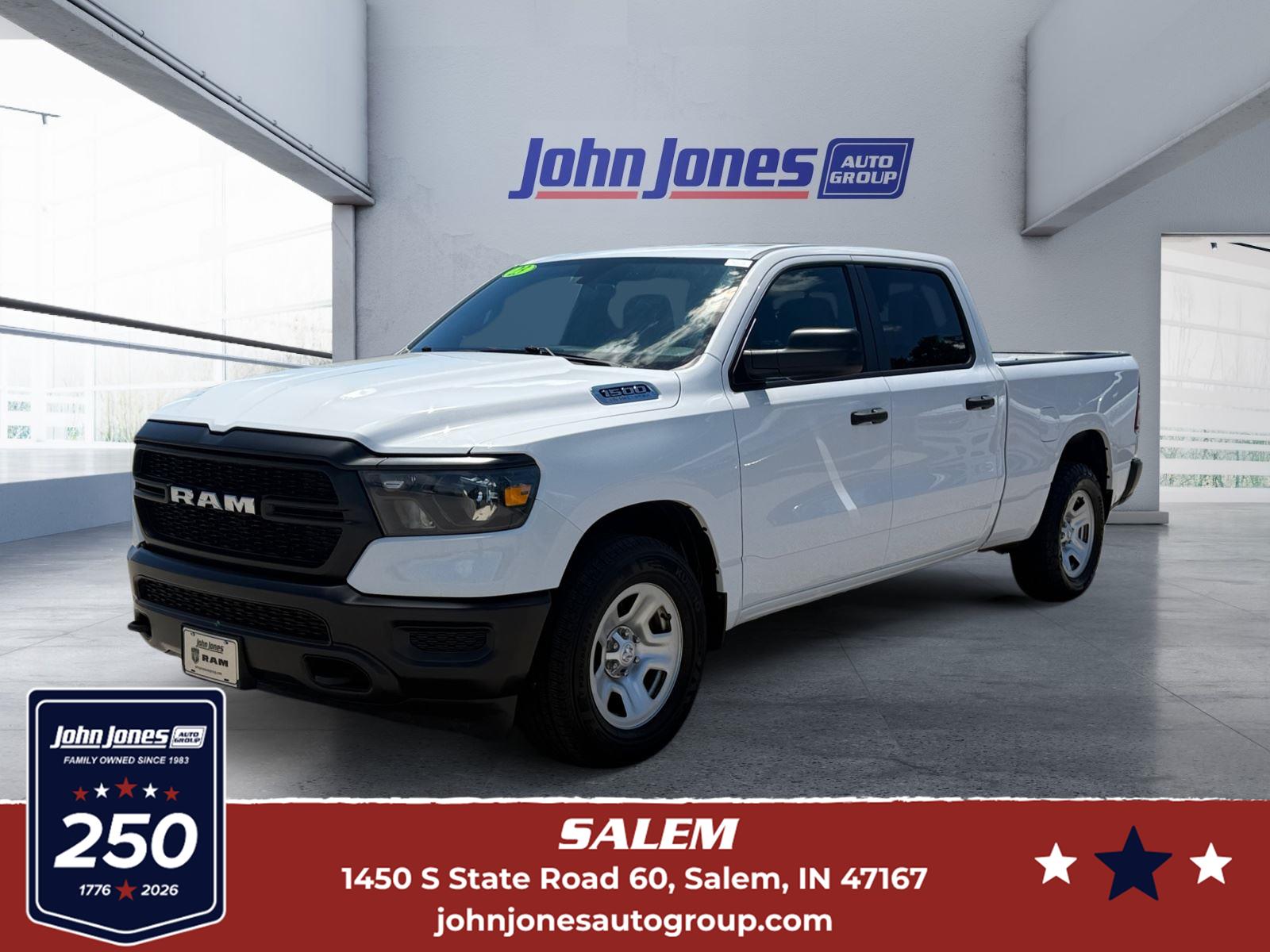 Bright White Clearcoat 2023 RAM 1500 Pickup Truck Four-Wheel Drive 8-Speed Automatic
