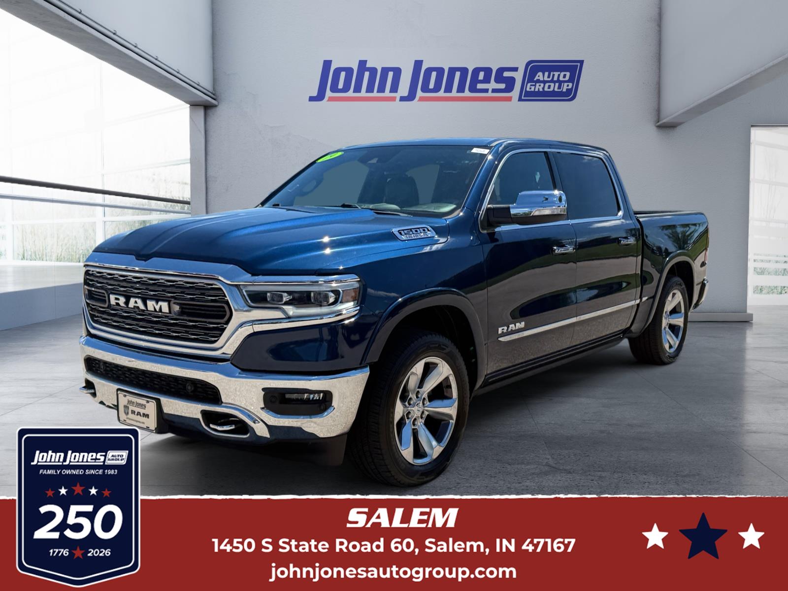 PATRIOT BLUE PEALCOAT 2019 RAM 1500 Pickup Truck Four-Wheel Drive Automatic