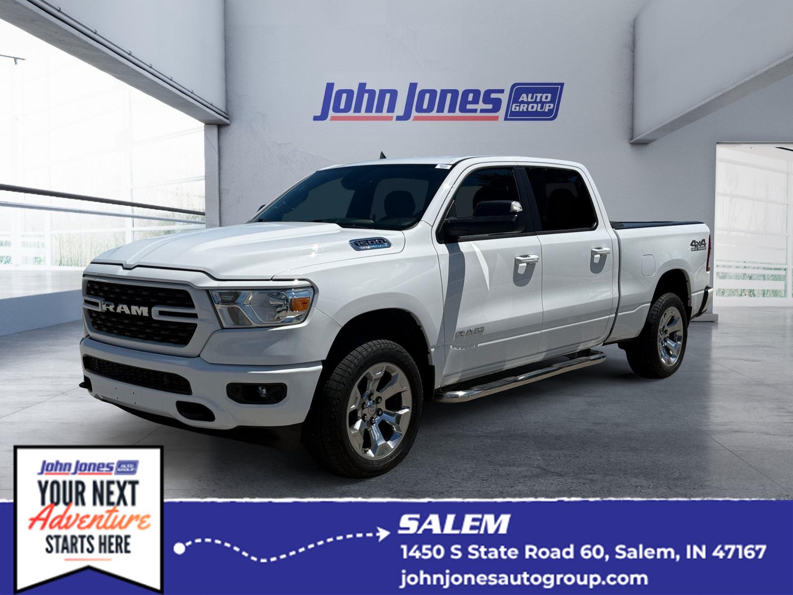 Bright White Clearcoat 2024 RAM 1500 Pickup Truck Four-Wheel Drive 8-Speed Automatic