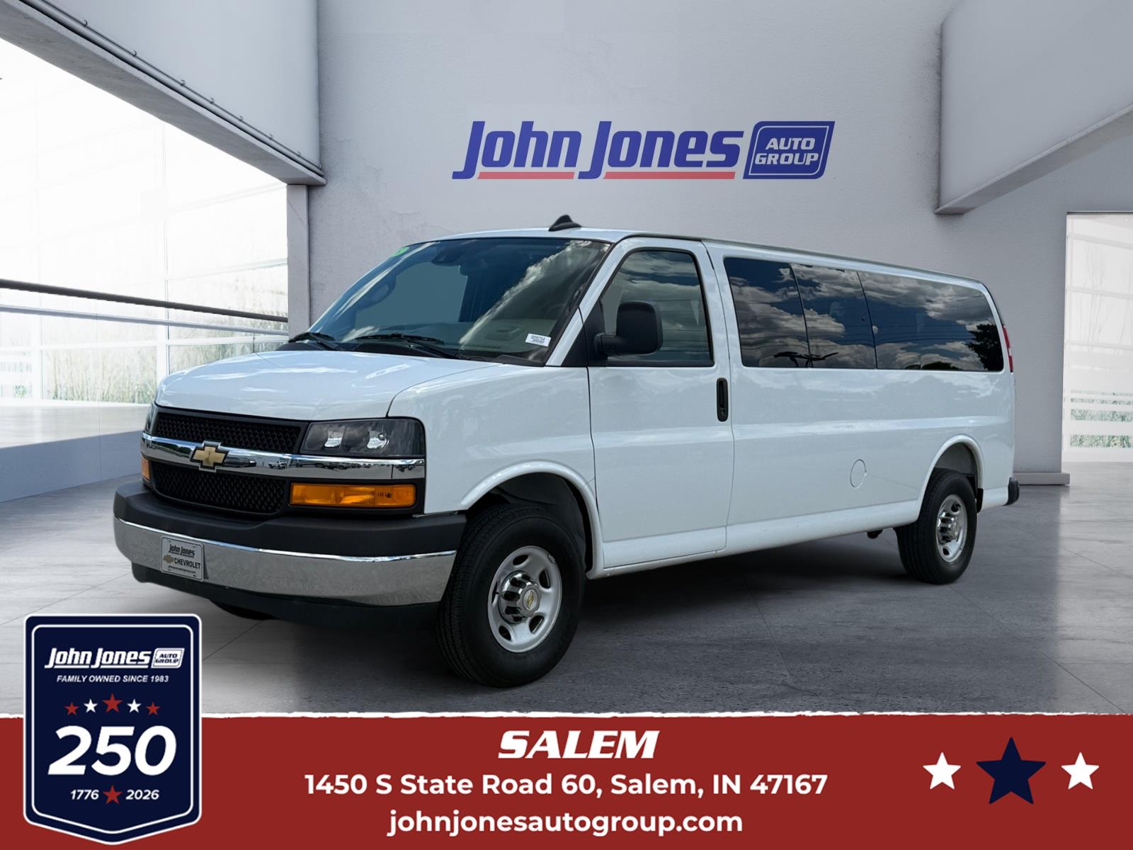 Summit White 2025 Chevrolet Express Van Rear-Wheel Drive 8-Speed Automatic
