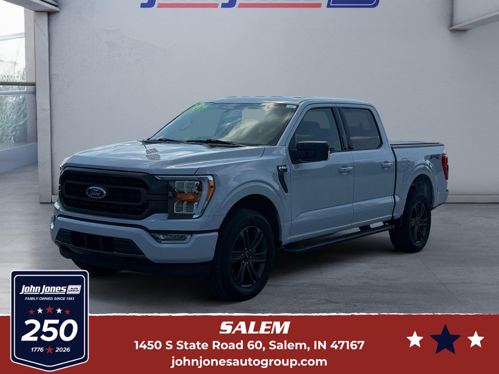 Space White 2022 Ford F-150 Pickup Truck Four-Wheel Drive Automatic