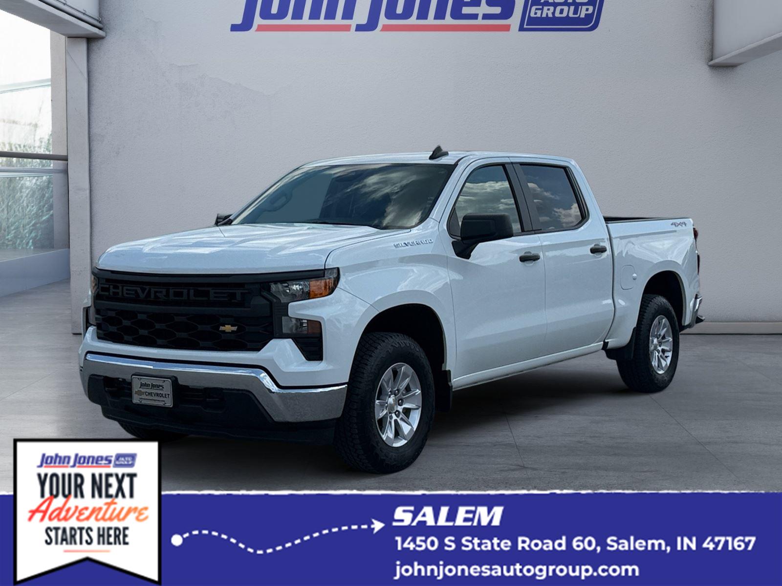 Summit White 2026 Chevrolet Silverado 1500 Pickup Truck Four-Wheel Drive 8-Speed Automatic