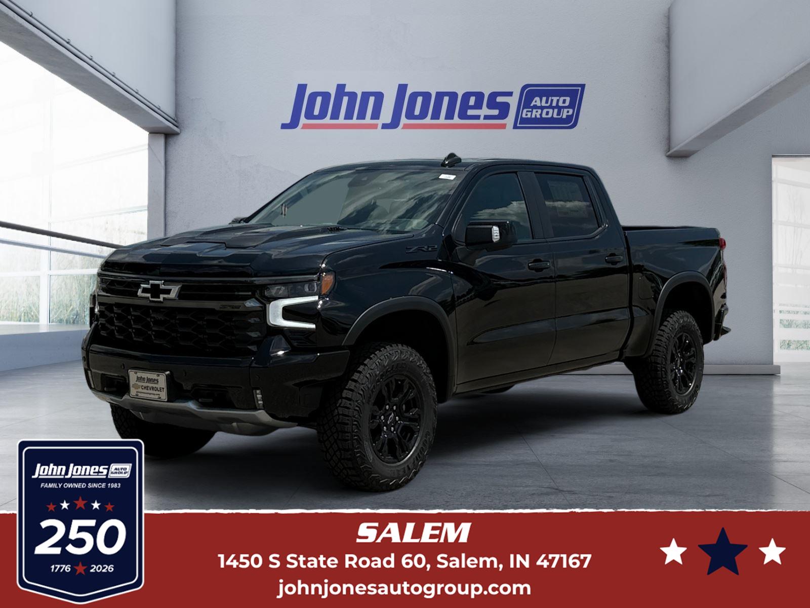 Black 2026 Chevrolet Silverado 1500 Pickup Truck Four-Wheel Drive Automatic