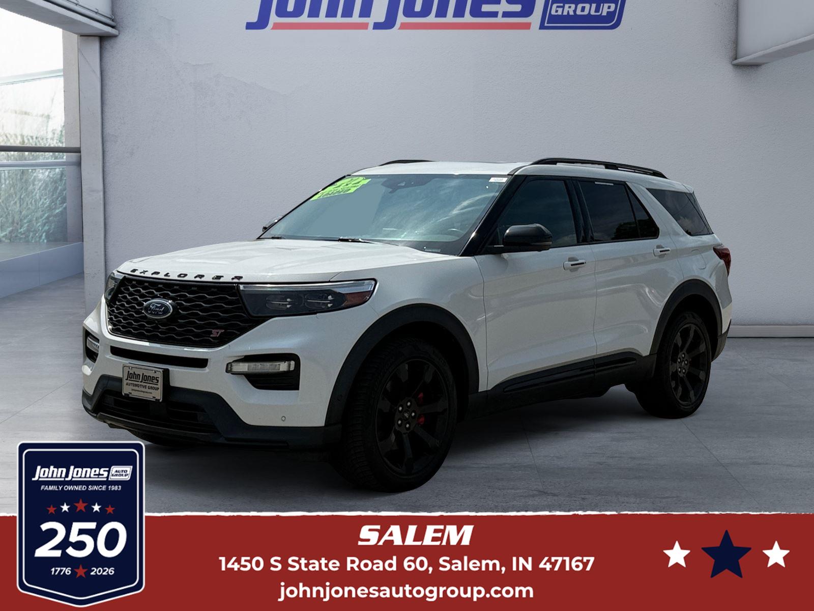 Star White Metallic Tri-Coat 2020 Ford Explorer SUV / Crossover All-Wheel Drive Automatic