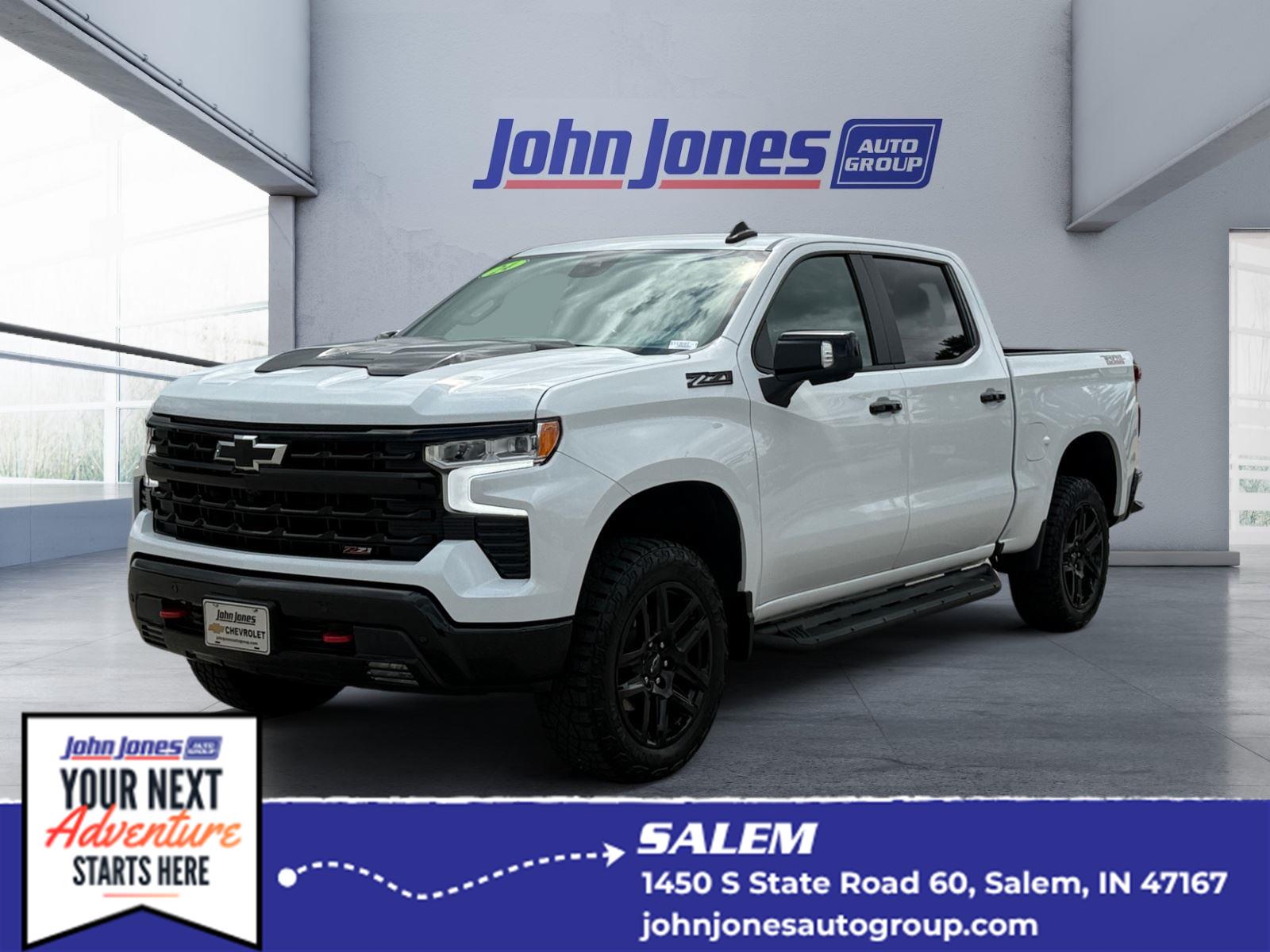 Summit White 2024 Chevrolet Silverado 1500 Pickup Truck Four-Wheel Drive Automatic
