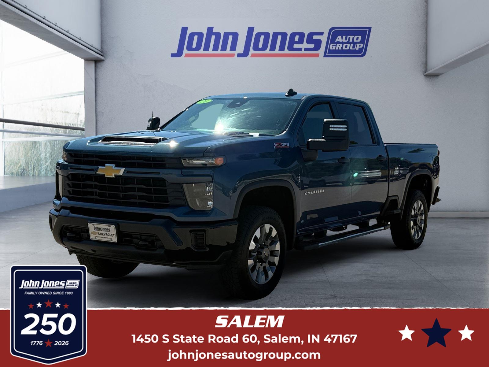 Lakeshore Blue Metallic 2024 Chevrolet Silverado 2500HD Pickup Truck Four-Wheel Drive Automatic
