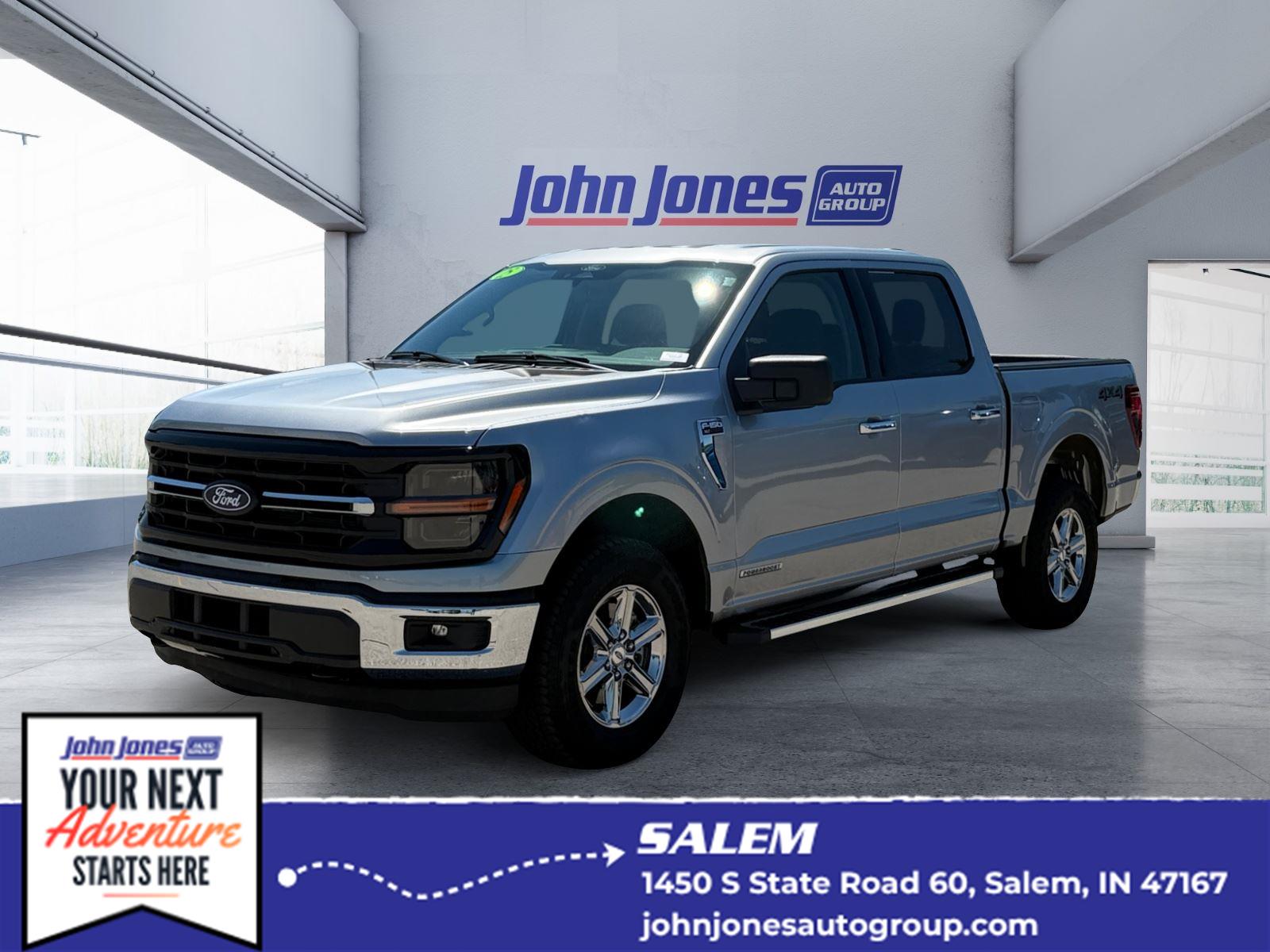 Iconic Silver 2025 Ford F-150 Pickup Truck Four-Wheel Drive Automatic
