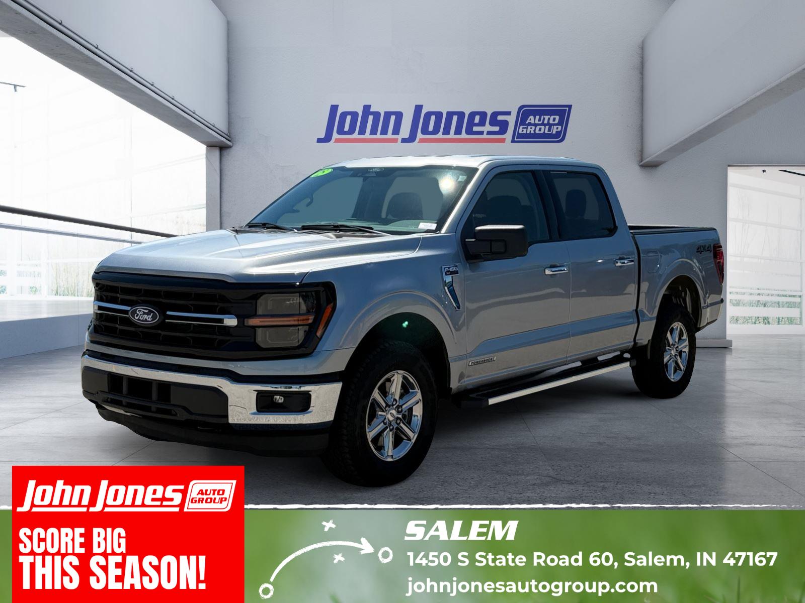 Iconic Silver 2025 Ford F-150 Pickup Truck Four-Wheel Drive Automatic