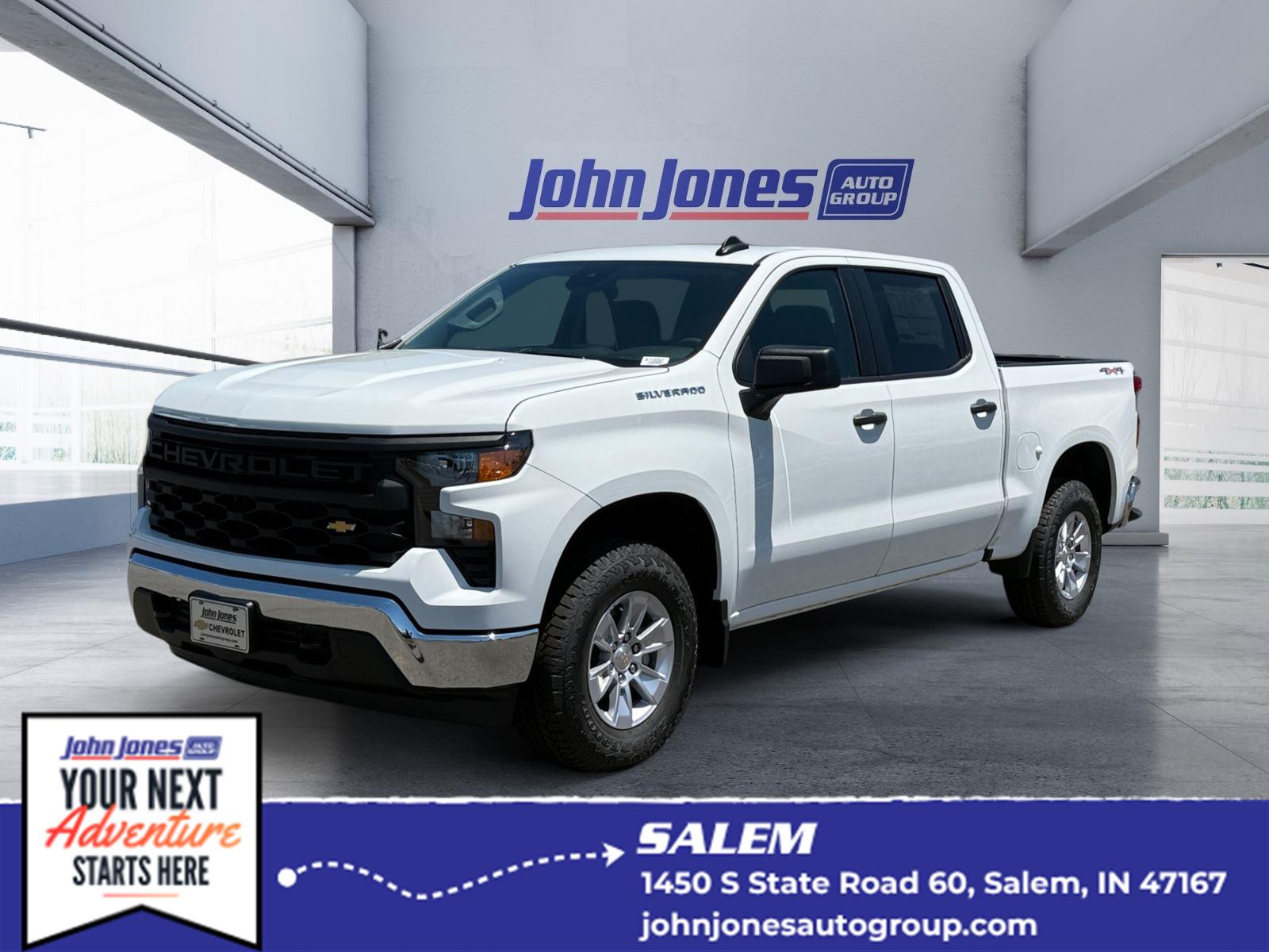 Summit White 2026 Chevrolet Silverado 1500 Pickup Truck Four-Wheel Drive Automatic