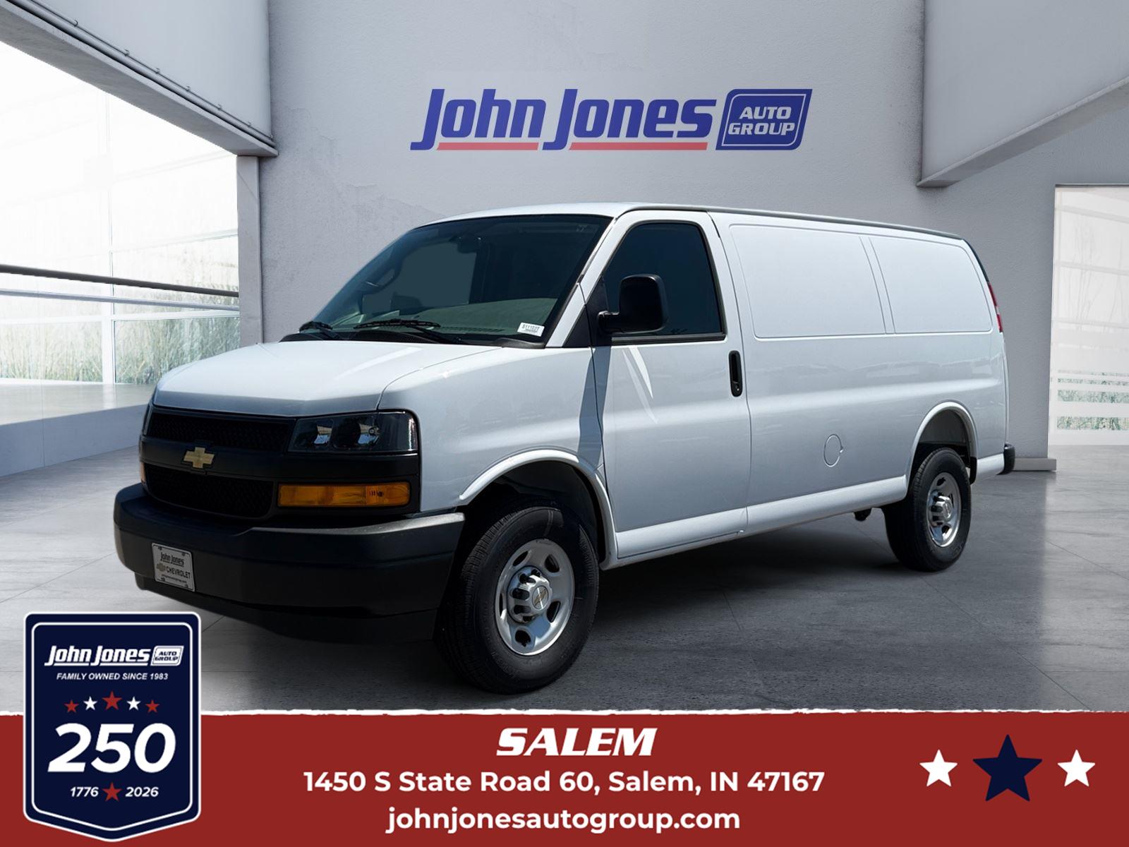Summit White 2026 Chevrolet Express Cargo Van Rear-Wheel Drive 8-Speed Automatic