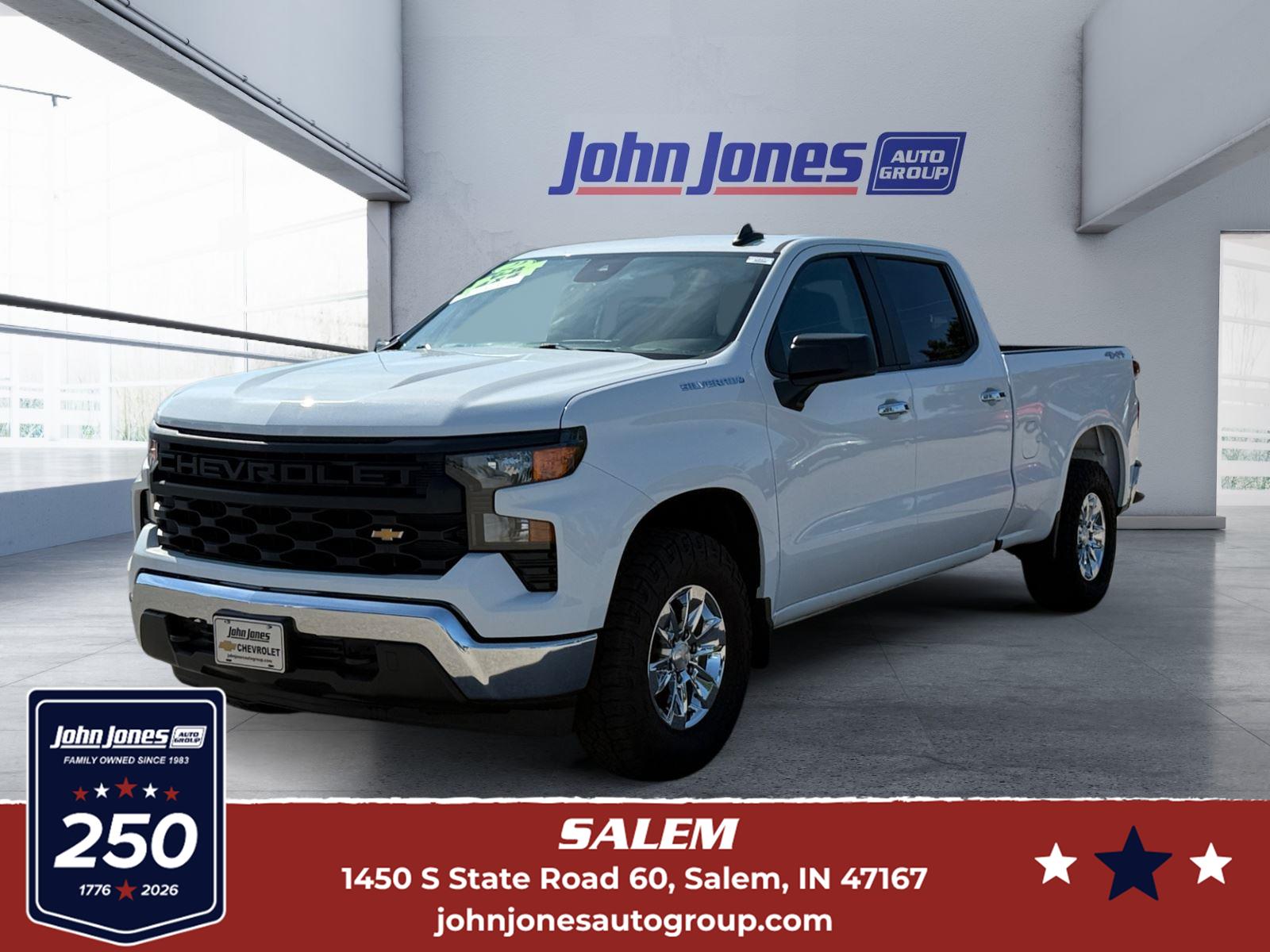 Summit White 2022 Chevrolet Silverado 1500 Pickup Truck Four-Wheel Drive Automatic
