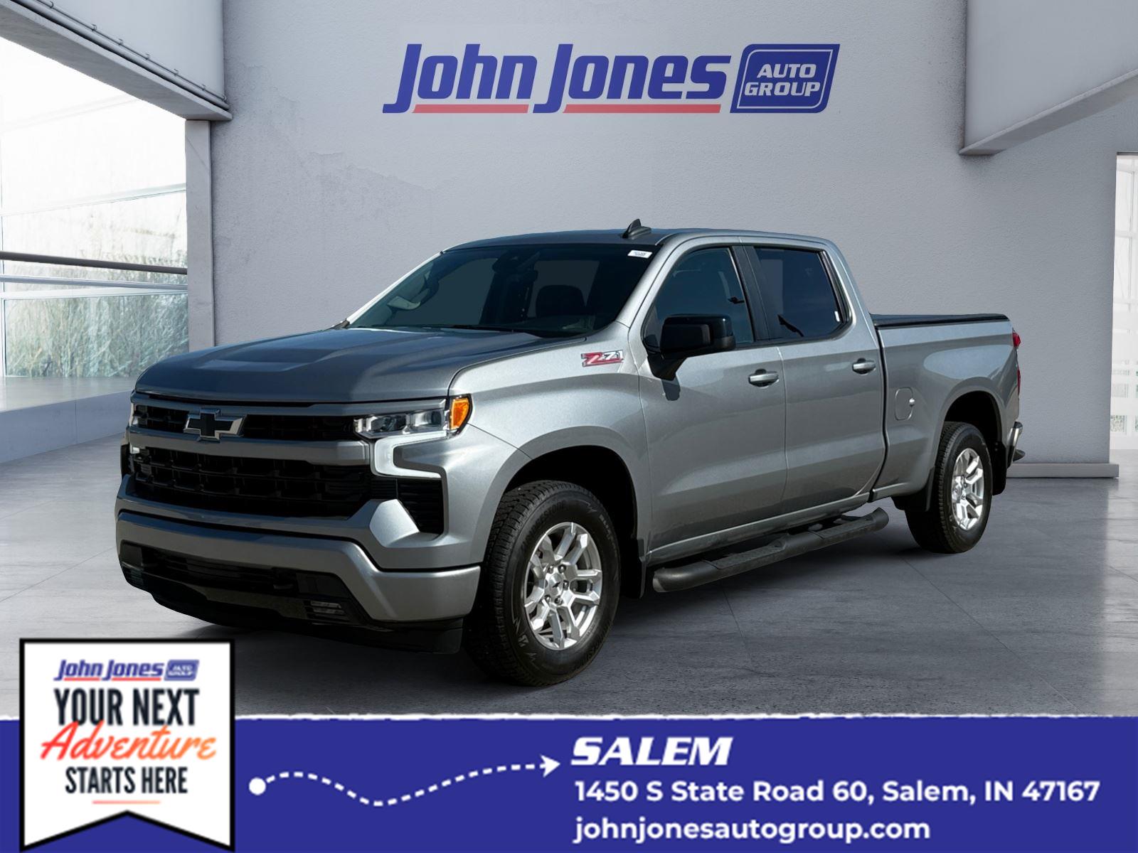 Gray (Sterling Grey Metallic) 2024 Chevrolet Silverado 1500 Pickup Truck Four-Wheel Drive 8-Speed Automatic