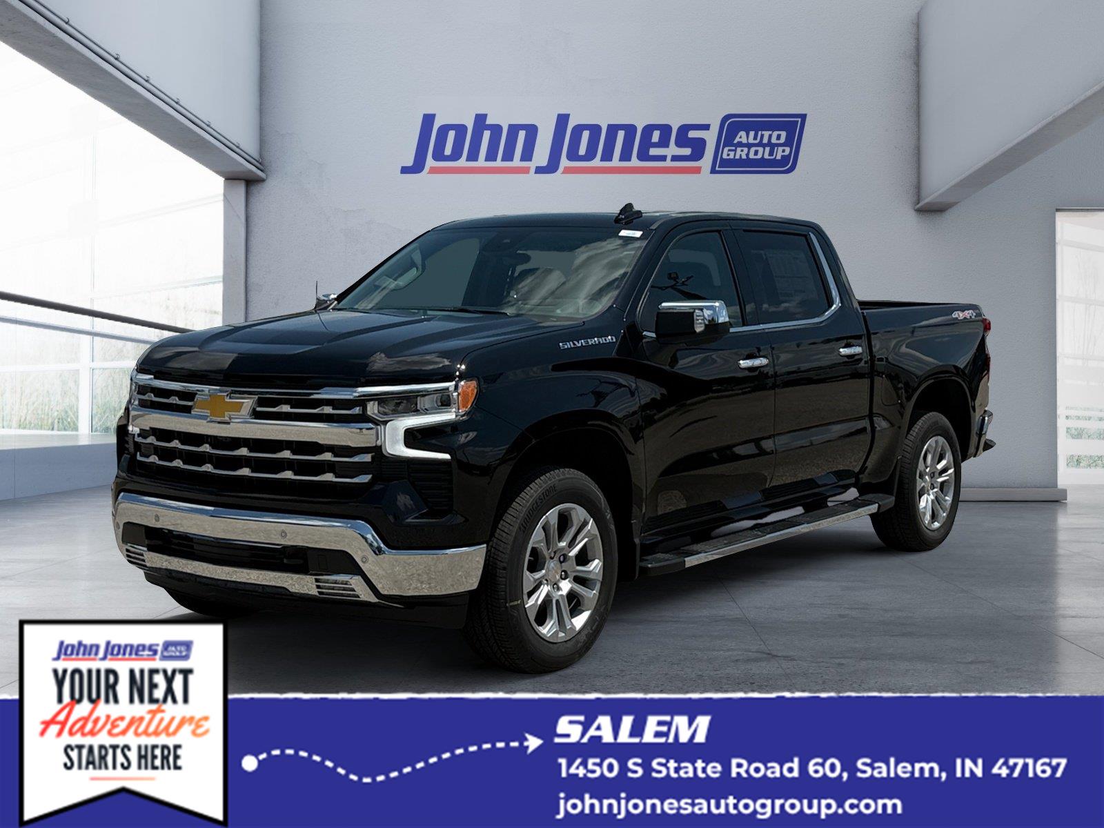 Black 2026 Chevrolet Silverado 1500 Pickup Truck Four-Wheel Drive Automatic