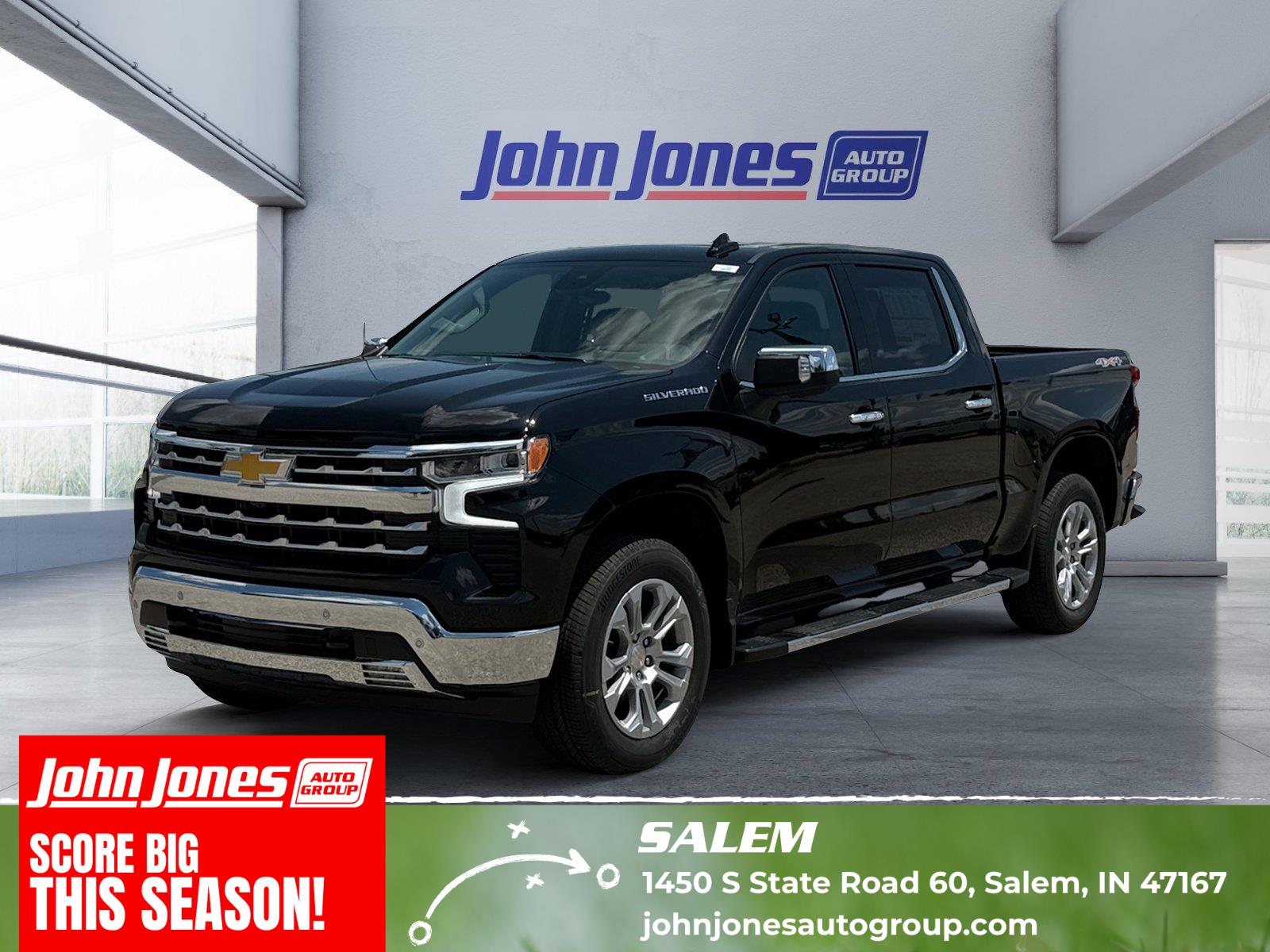 Black 2026 Chevrolet Silverado 1500 Pickup Truck Four-Wheel Drive Automatic