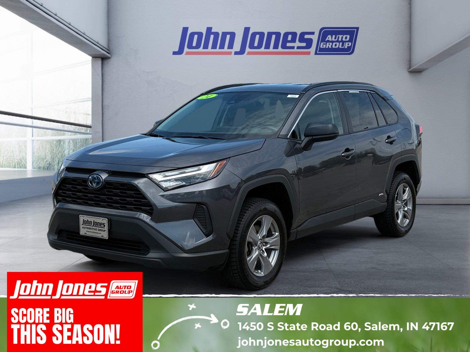 Magnetic Gray Metallic 2024 Toyota RAV4 Hybrid SUV / Crossover All-Wheel Drive Continuously Variable Transmission
