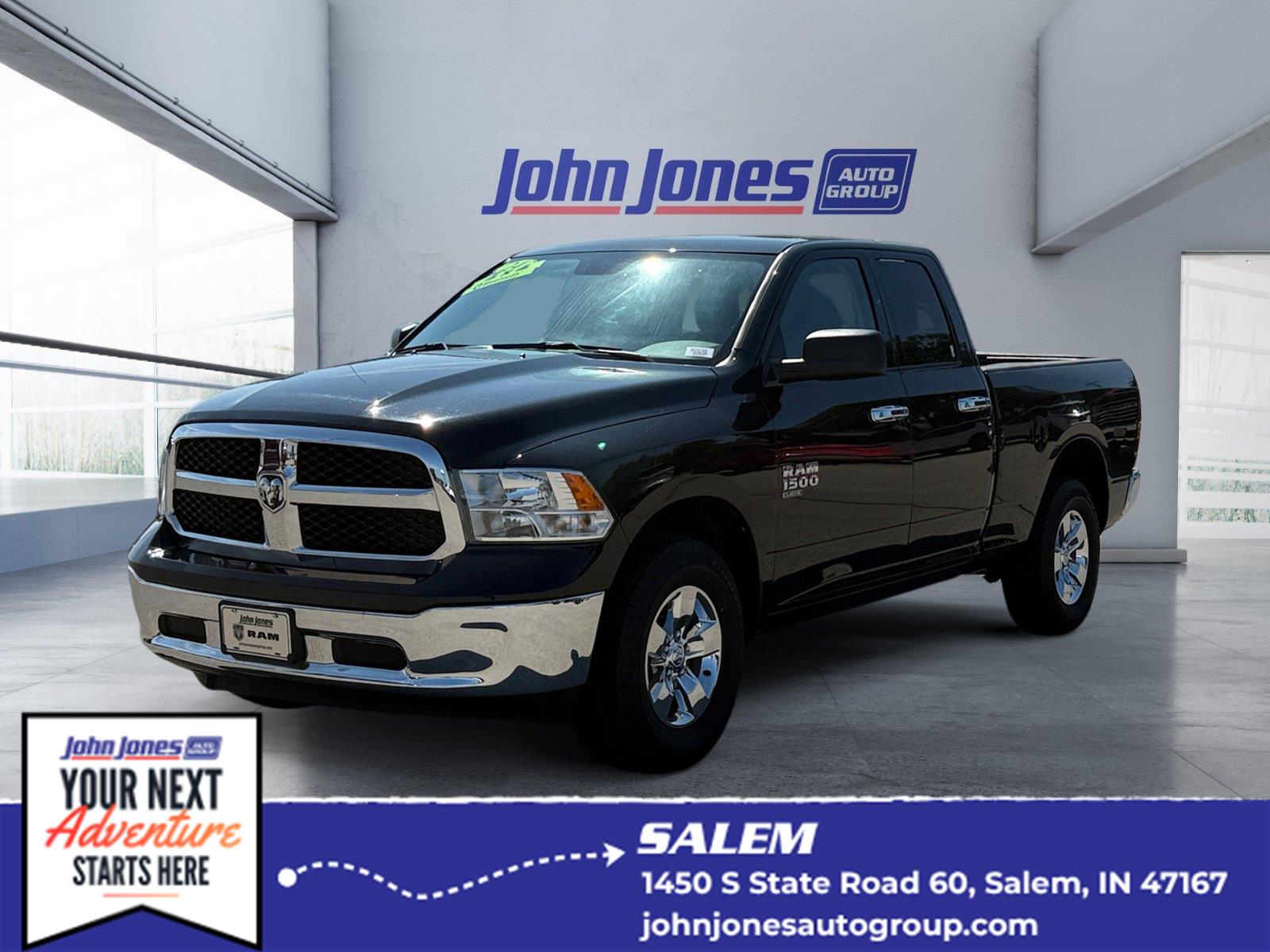 Diamond Black Crystal Pearlcoat 2024 RAM 1500 Pickup Truck Four-Wheel Drive 8-Speed Automatic