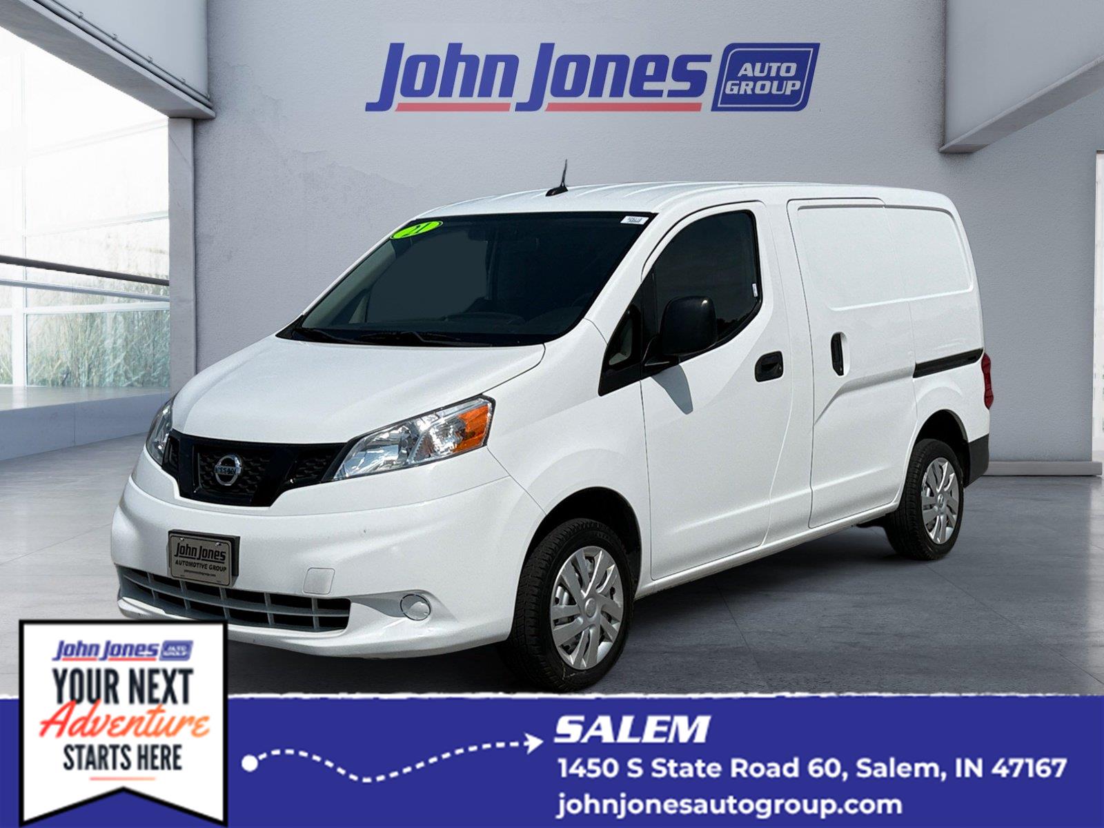 White (Fresh Powder) 2021 Nissan NV200 Van Front-Wheel Drive Continuously Variable Transmission