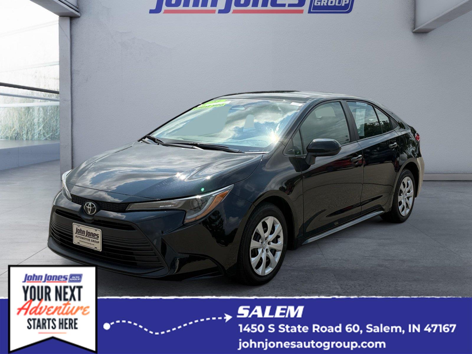 Midnight Black Metallic 2024 Toyota Corolla Sedan Front-Wheel Drive Continuously Variable Transmission