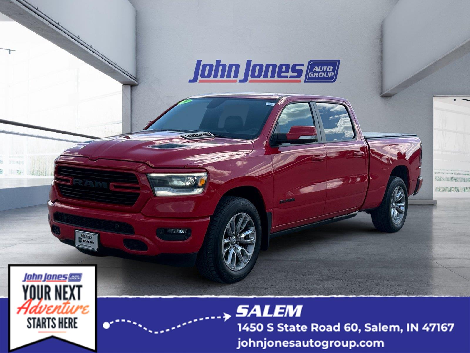 Flame Red 2019 RAM 1500 Pickup Truck  8-Speed Automatic