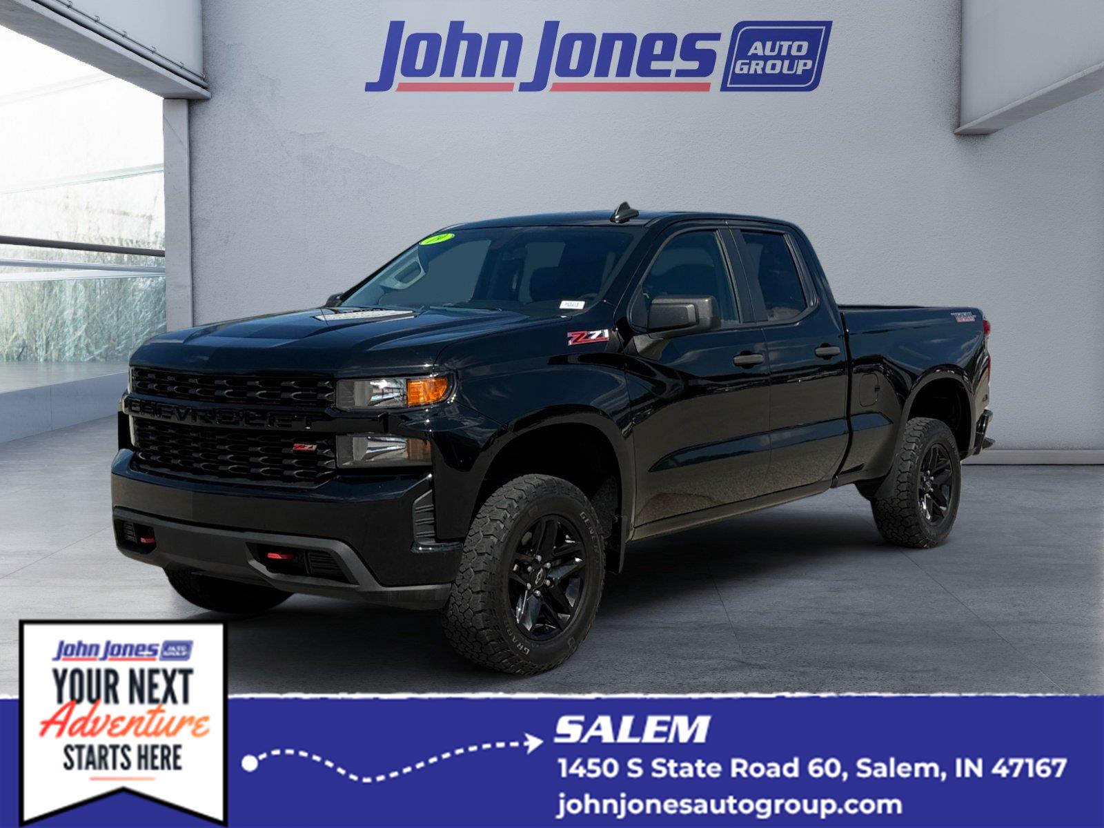 Black 2019 Chevrolet Silverado 1500 Pickup Truck Four-Wheel Drive 6-Speed Automatic