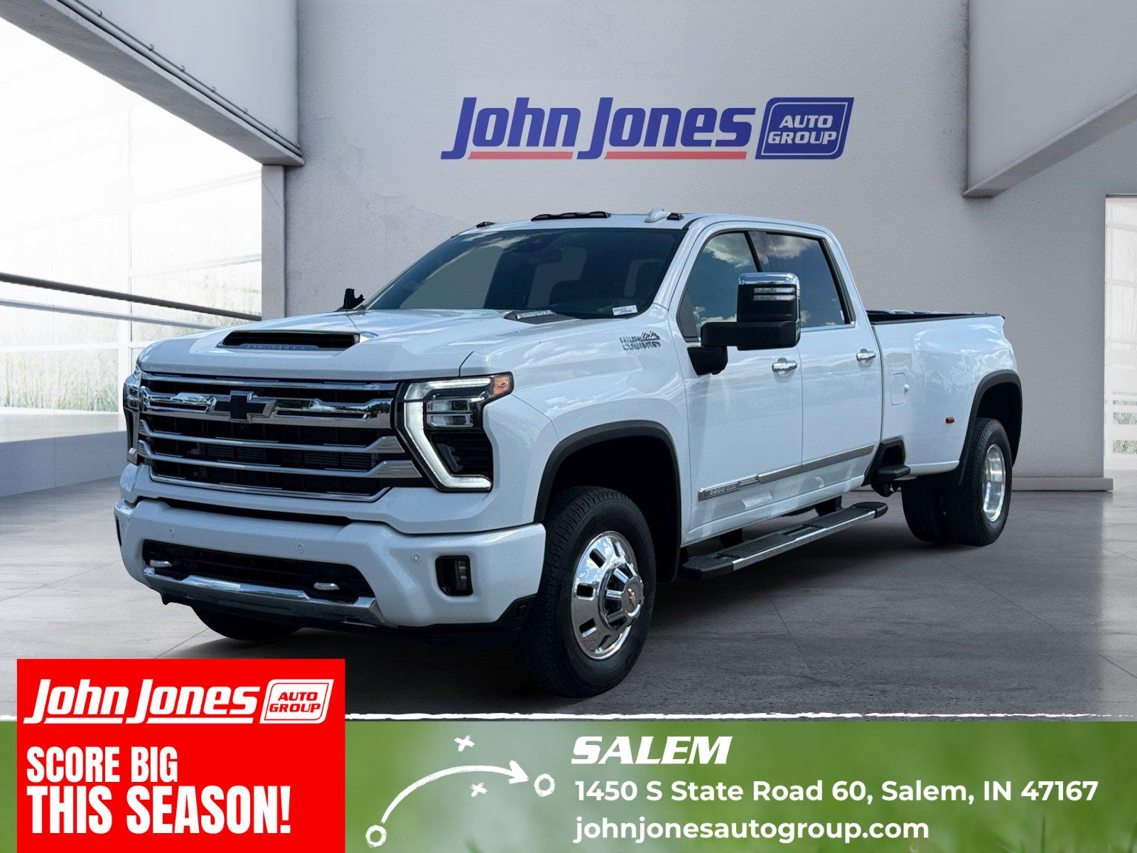 Summit White 2024 Chevrolet Silverado 3500HD Pickup Truck Four-Wheel Drive Automatic