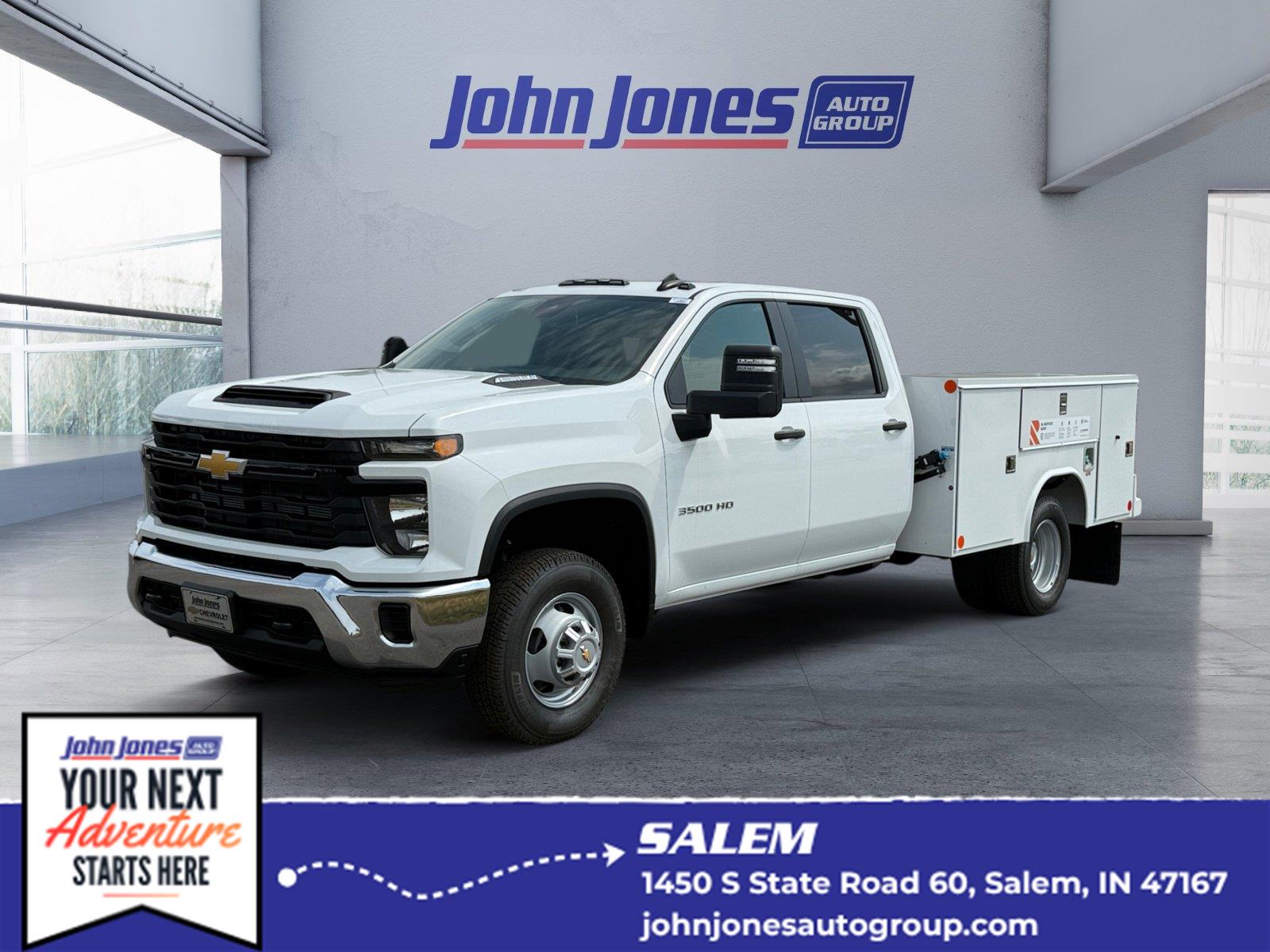 Summit White 2026 Chevrolet Silverado 3500HD Chassis Pickup Truck Four-Wheel Drive Automatic