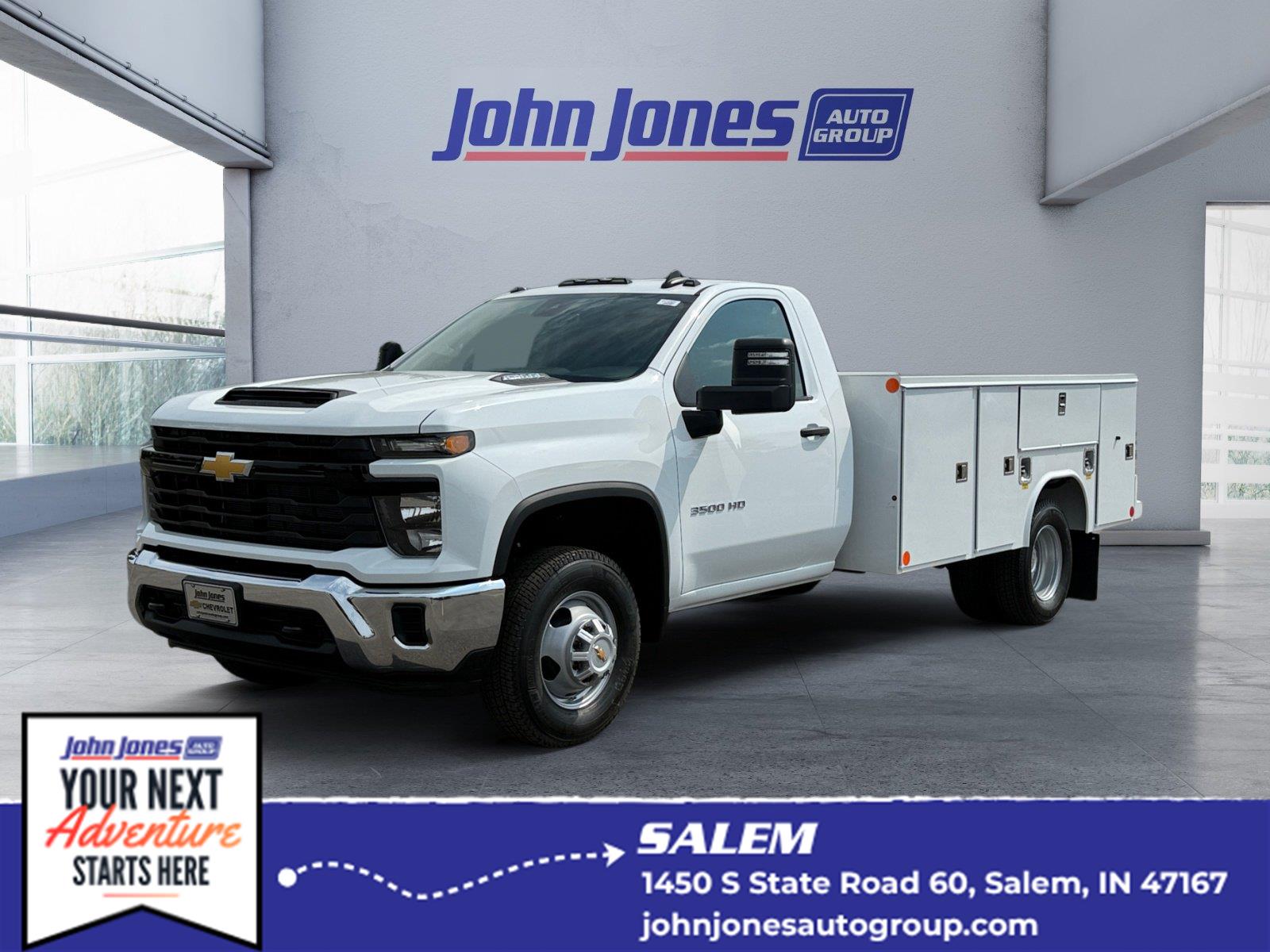 Summit White 2026 Chevrolet Silverado 3500HD Chassis Pickup Truck Four-Wheel Drive Automatic